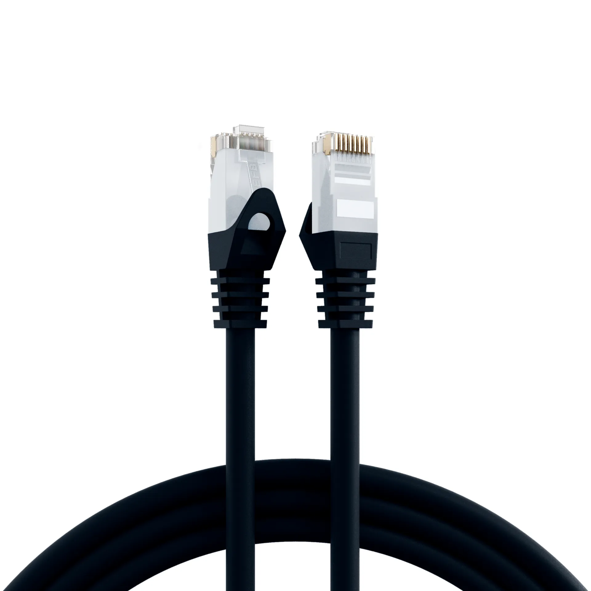RJ45 Patchkabel Cat.6 U/UTP LSZH CCA schwarz 2m