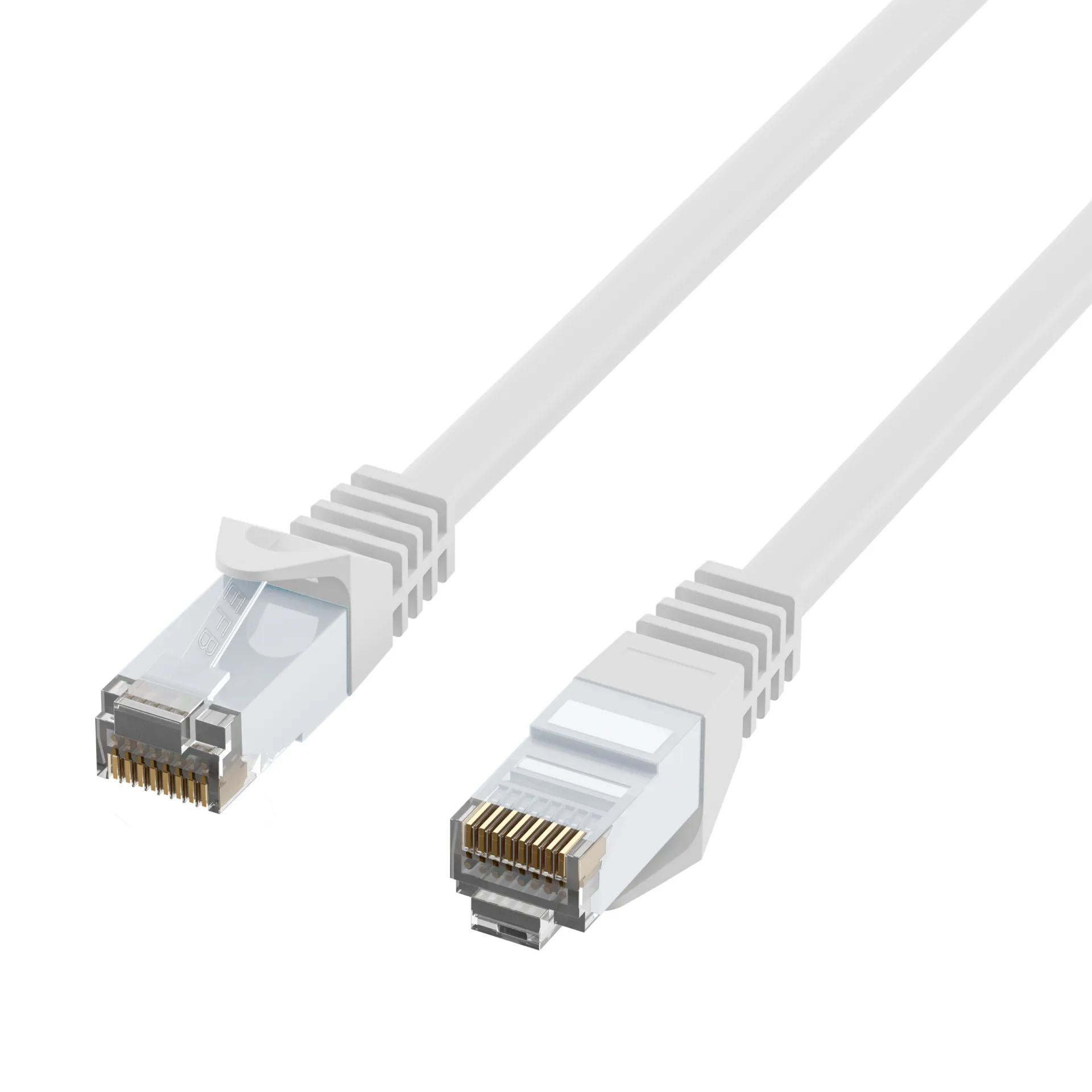 RJ45 Patchkabel Cat.6 U/UTP LSZH CCA weiß 0,25m – Bild 3