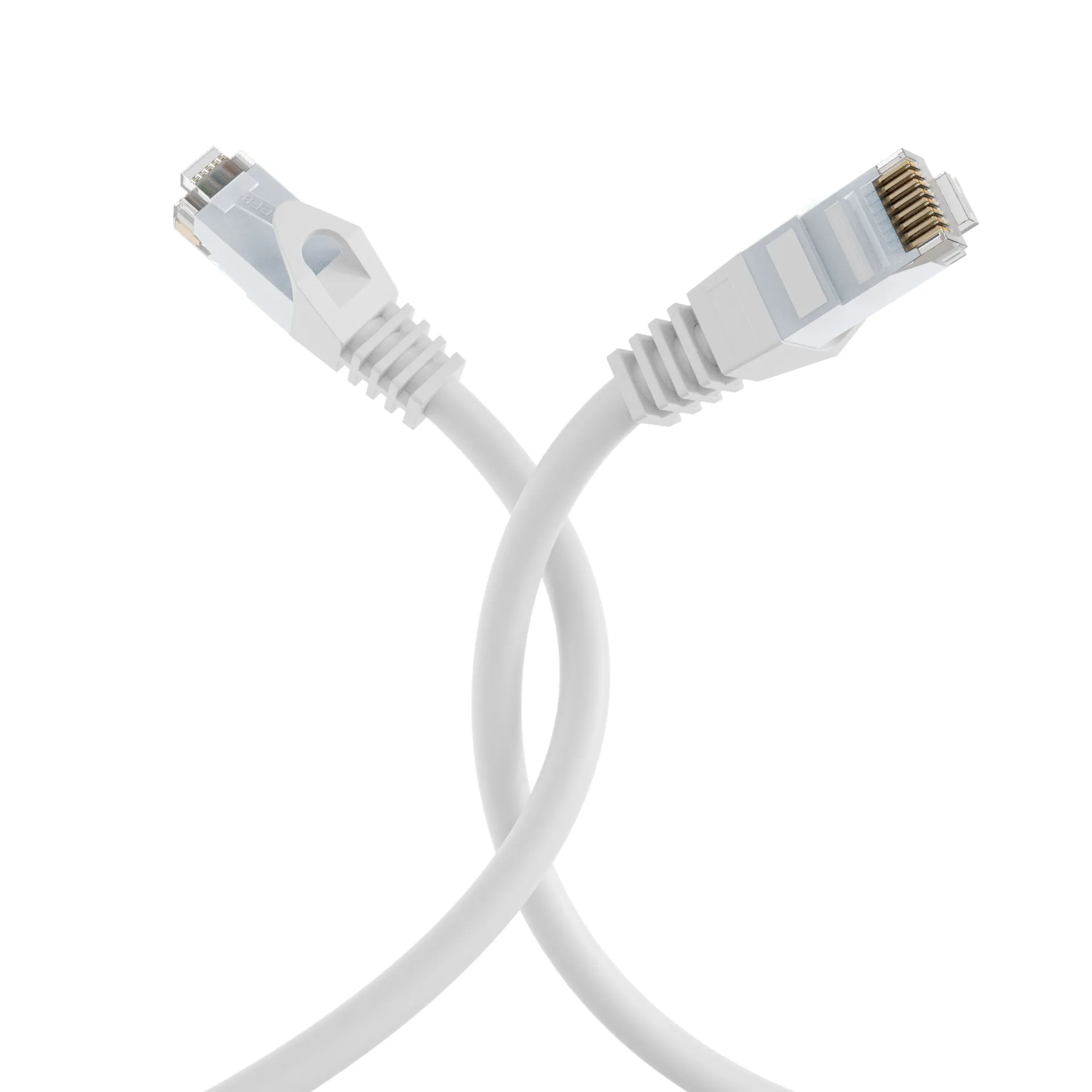 RJ45 Patchkabel Cat.6 U/UTP LSZH CCA weiß 0,25m – Bild 4