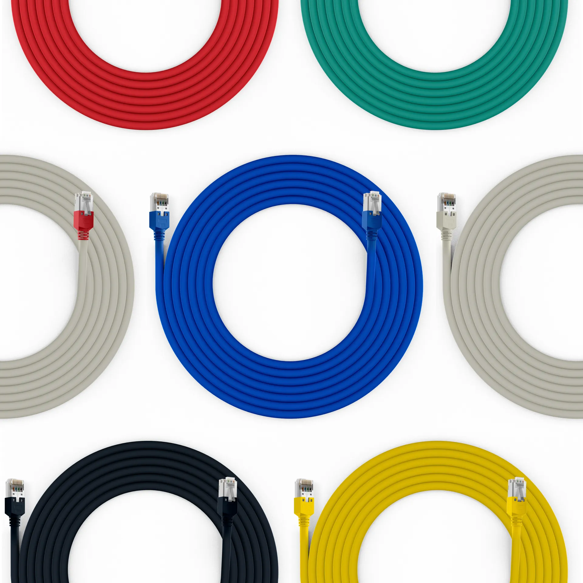 RJ45 Patchkabel Cat.6 U/UTP LSZH CCA weiß 1m – Bild 5