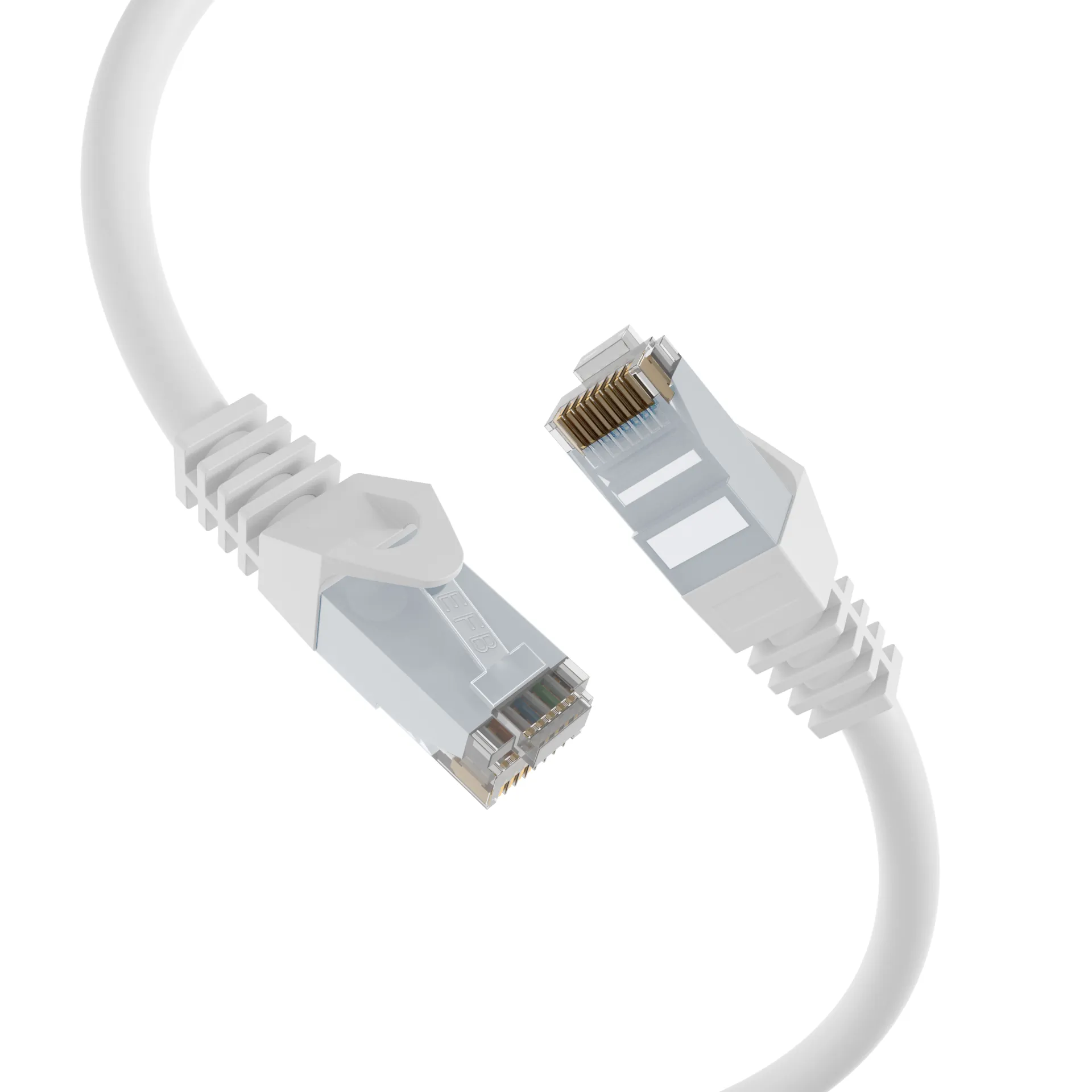 RJ45 Patchkabel Cat.6 U/UTP LSZH CCA weiß 25m – Bild 2
