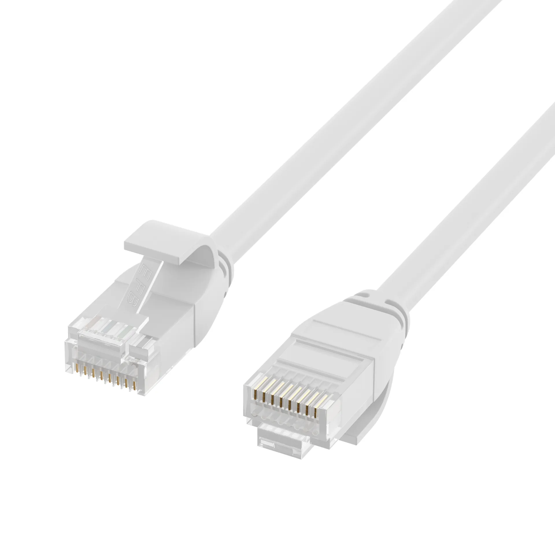 RJ45 Patchkabel Cat.6A U/UTP TPE 3,6mm ultraflex weiß 5m – Bild 3