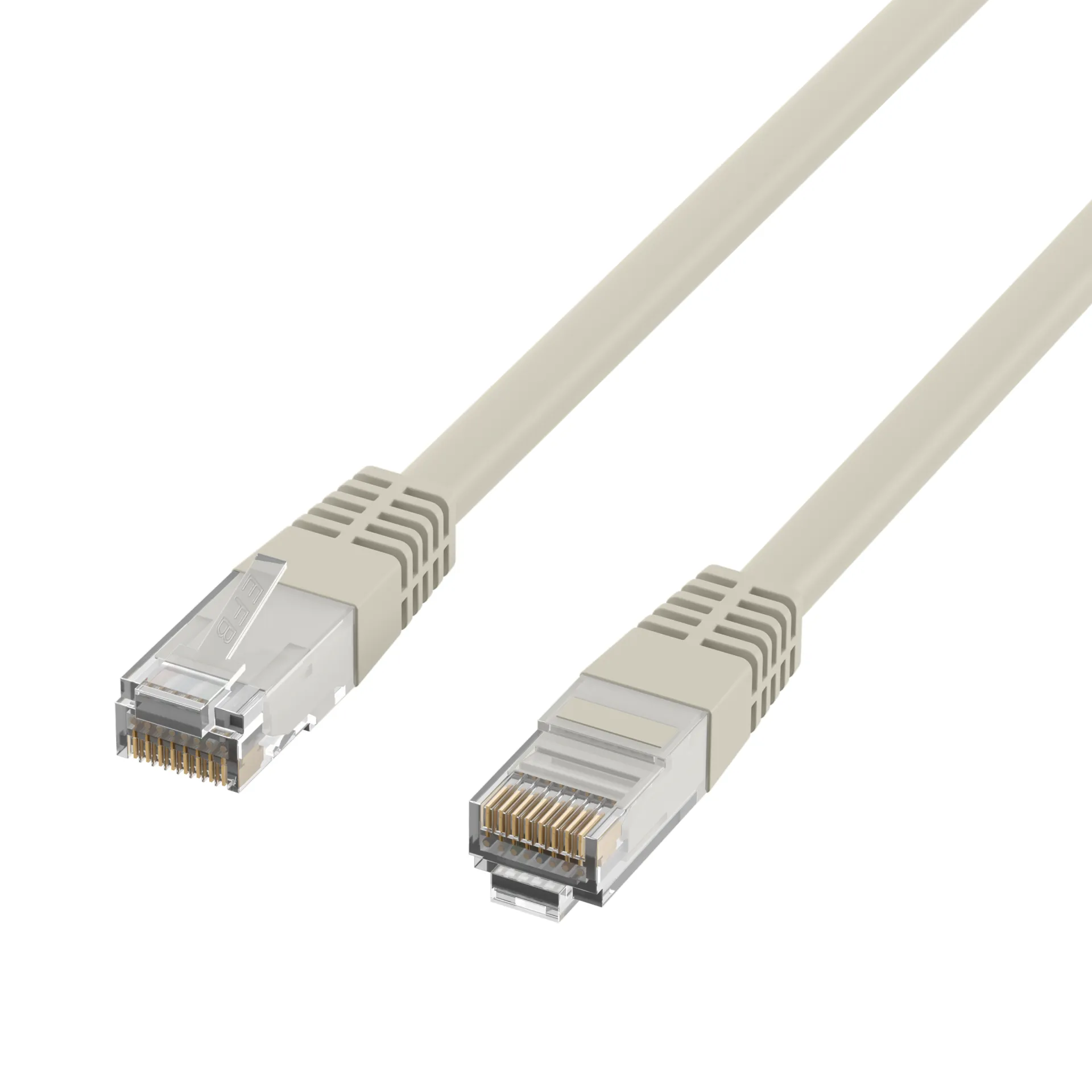 RJ45 Patchkabel Cat.5e U/UTP PVC CCA grau 7,5m – Bild 3
