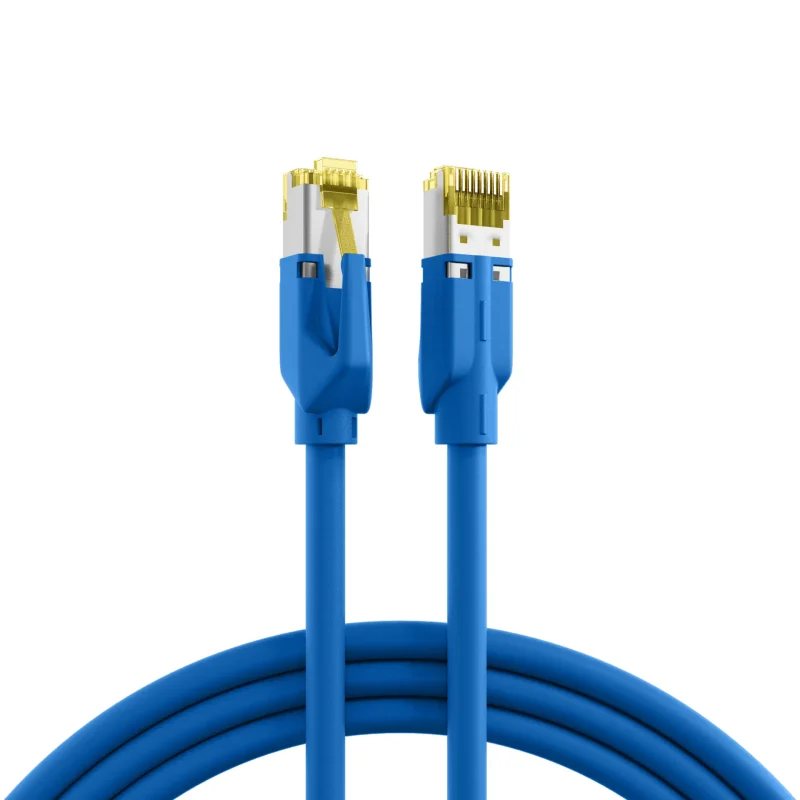 RJ45 Patchkabel Cat.6A S/FTP LSZH Draka UC900 TM31 blau 0,15m
