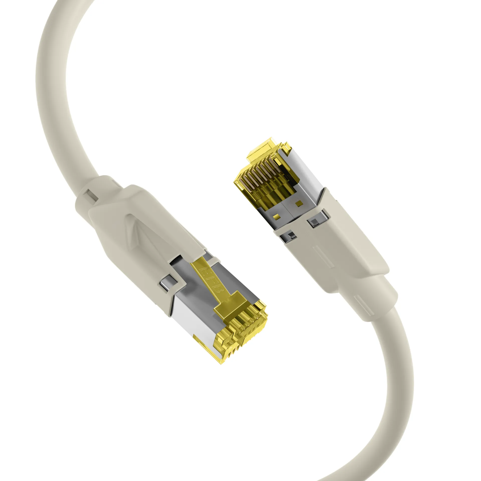 RJ45 Patchkabel Cat.6A S/FTP LSZH Draka UC900 TM31 grau 0,15m – Bild 2