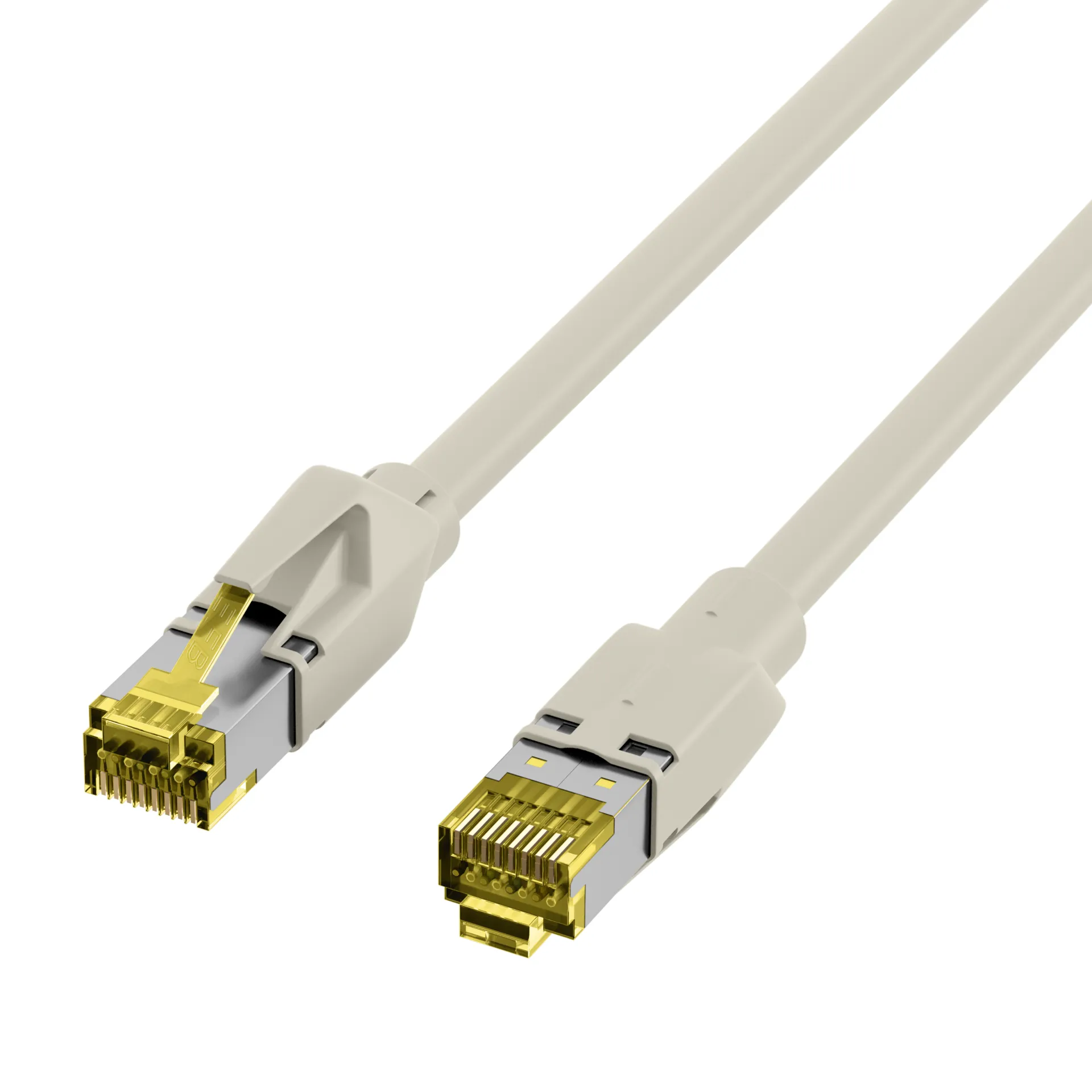RJ45 Patchkabel Cat.6A S/FTP LSZH Draka UC900 TM31 grau 0,15m – Bild 3
