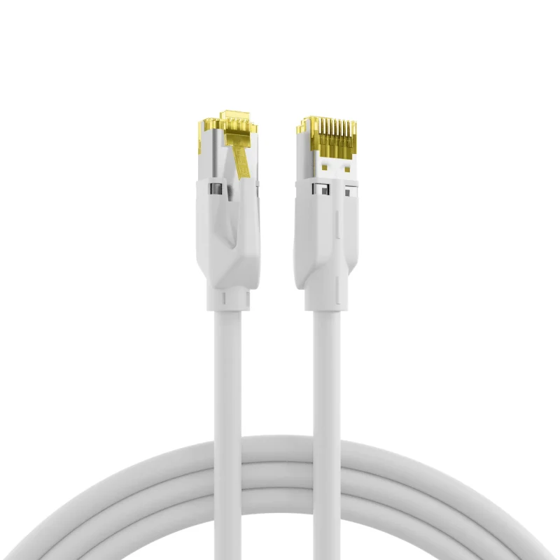 RJ45 Patchkabel Cat.6A S/FTP LSZH Draka UC900 TM31 weiß 0,15m