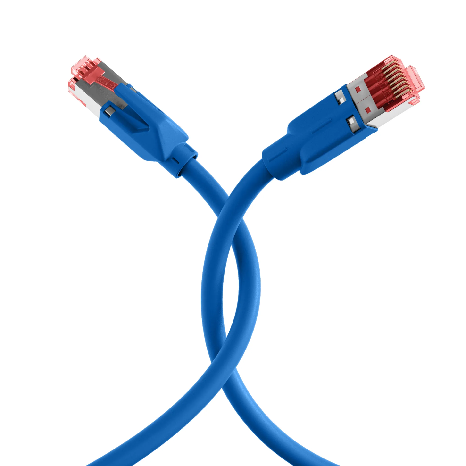 RJ45 Patchkabel Cat.6A S/FTP LSZH Dätwyler 7702 TM21 blau 1m – Bild 14