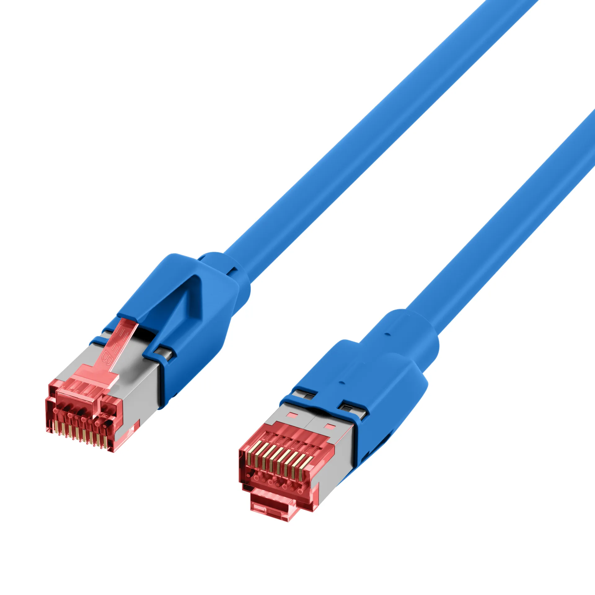 RJ45 Patchkabel Cat.6A S/FTP LSZH Dätwyler 7702 TM21 blau 1m – Bild 3