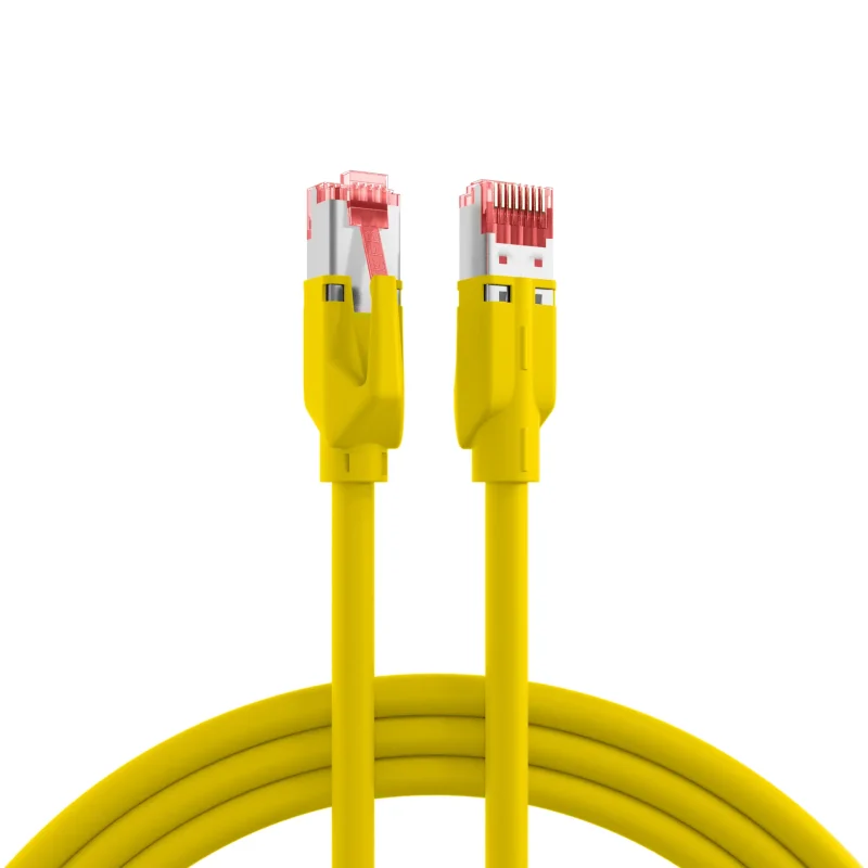 RJ45 Patchkabel Cat.6A S/FTP LSZH Dätwyler 7702 TM21 gelb 0,5m