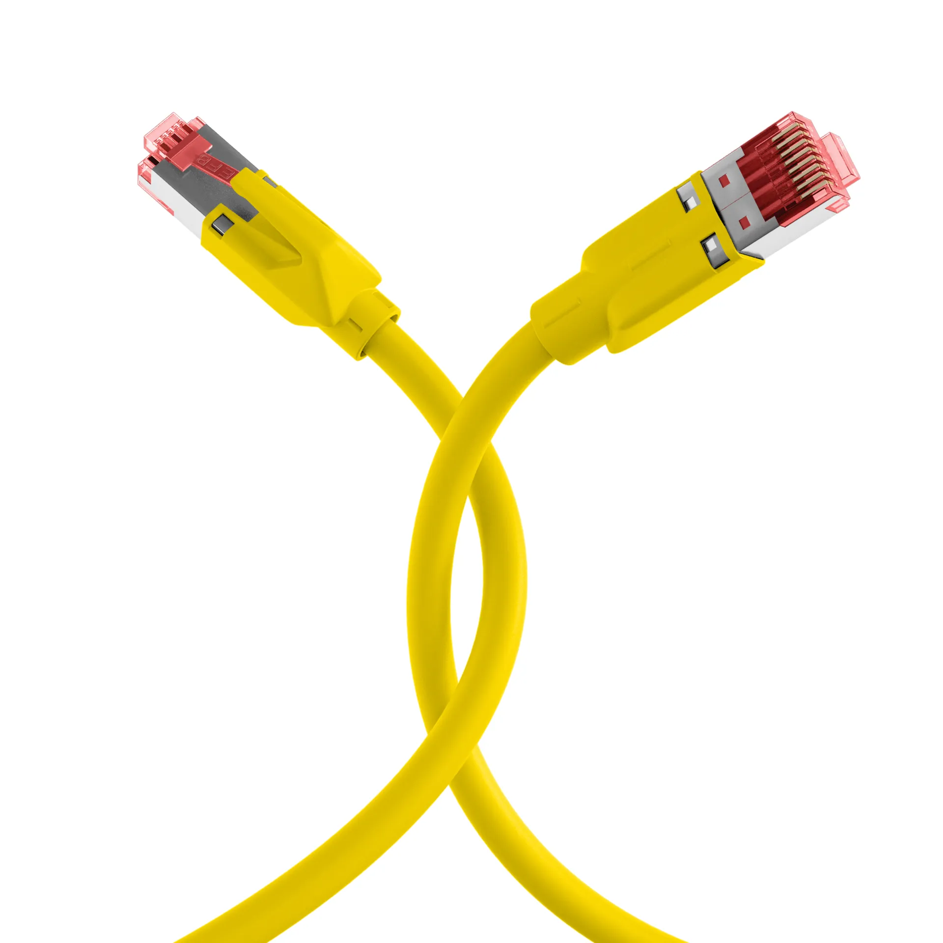 RJ45 Patchkabel Cat.6A S/FTP LSZH Dätwyler 7702 TM21 gelb 3m – Bild 9