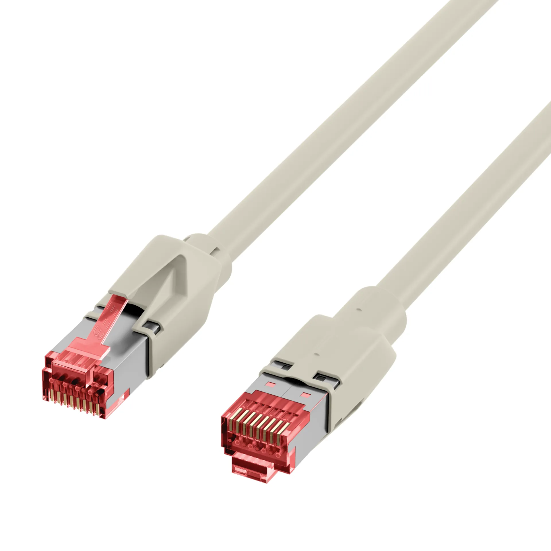 RJ45 Patchkabel Cat.6A S/FTP LSZH Dätwyler 7702 TM21 grau 0,5m – Bild 3