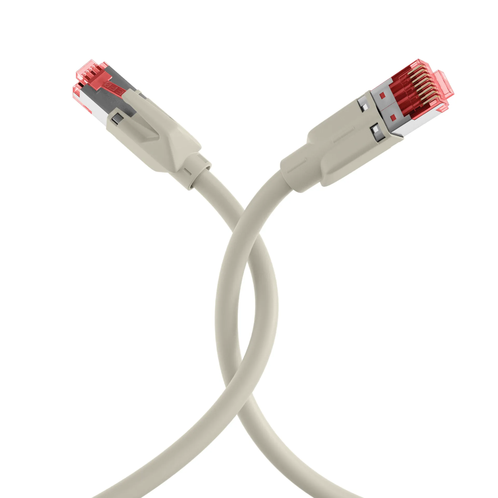 RJ45 Patchkabel Cat.6A S/FTP LSZH Dätwyler 7702 TM21 grau 30m – Bild 4