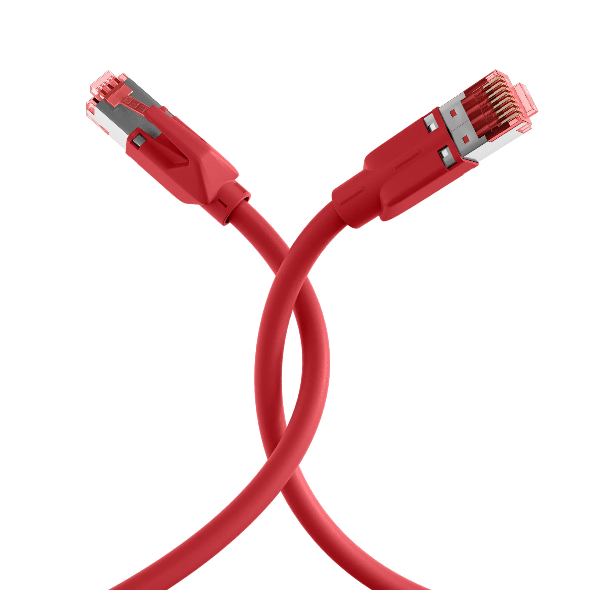RJ45 Patchkabel Cat.6A S/FTP LSZH Dätwyler 7702 TM21 rot 1m – Bild 19