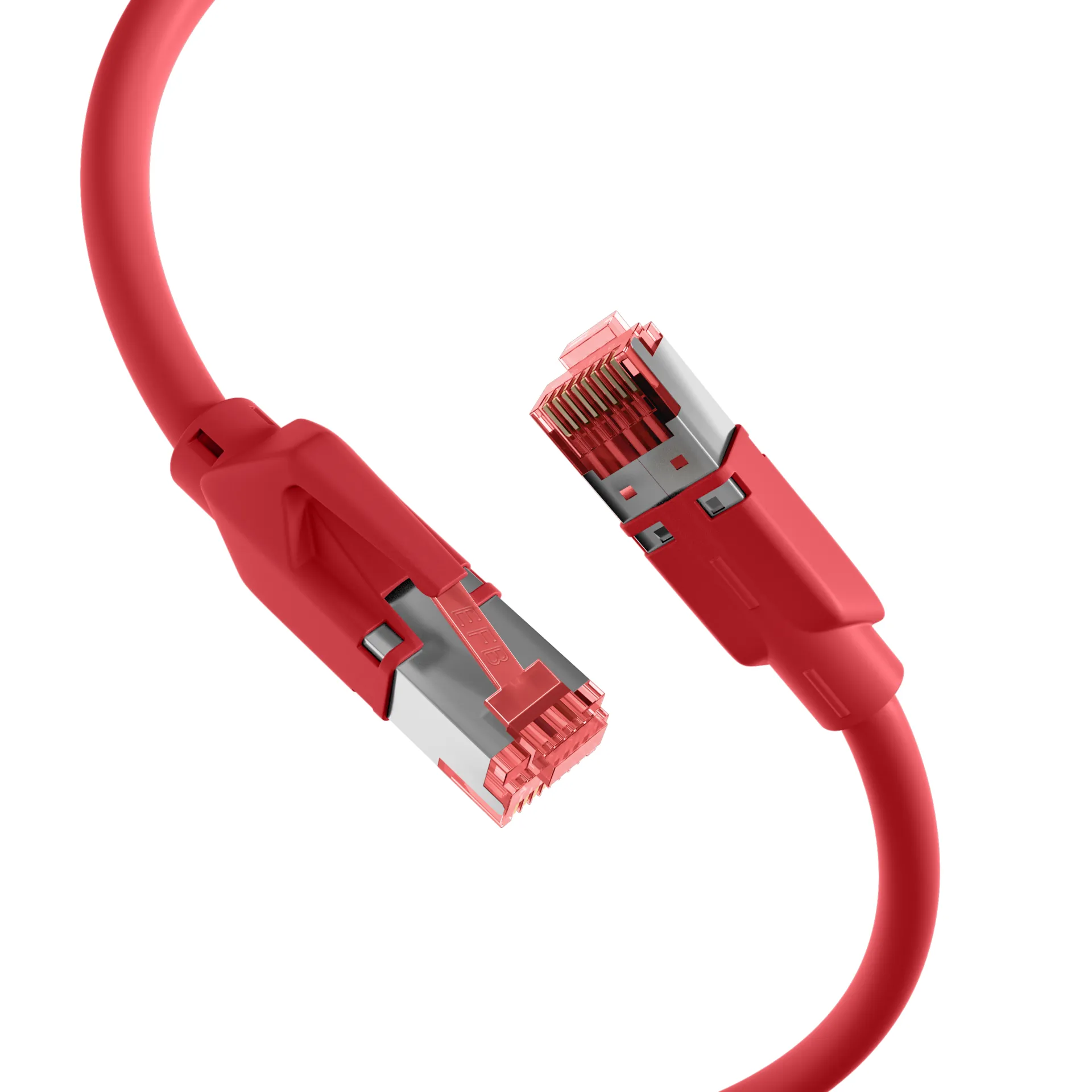 RJ45 Patchkabel Cat.6A S/FTP LSZH Dätwyler 7702 TM21 rot 1m – Bild 2