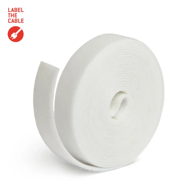 LTC ROLL STRAP, Doppelseitige Klettbandrolle 3m weiß