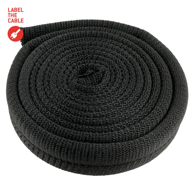 LTC CABLE TUBE, Gewebekabelschlauch Durchmesser 2.5 – 4 cm 2m schwarz