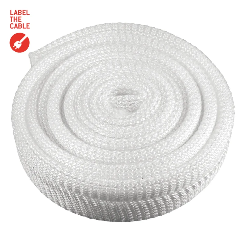 LTC CABLE TUBE, Gewebekabelschlauch Durchmesser 2.5 – 4 cm 2m weiß