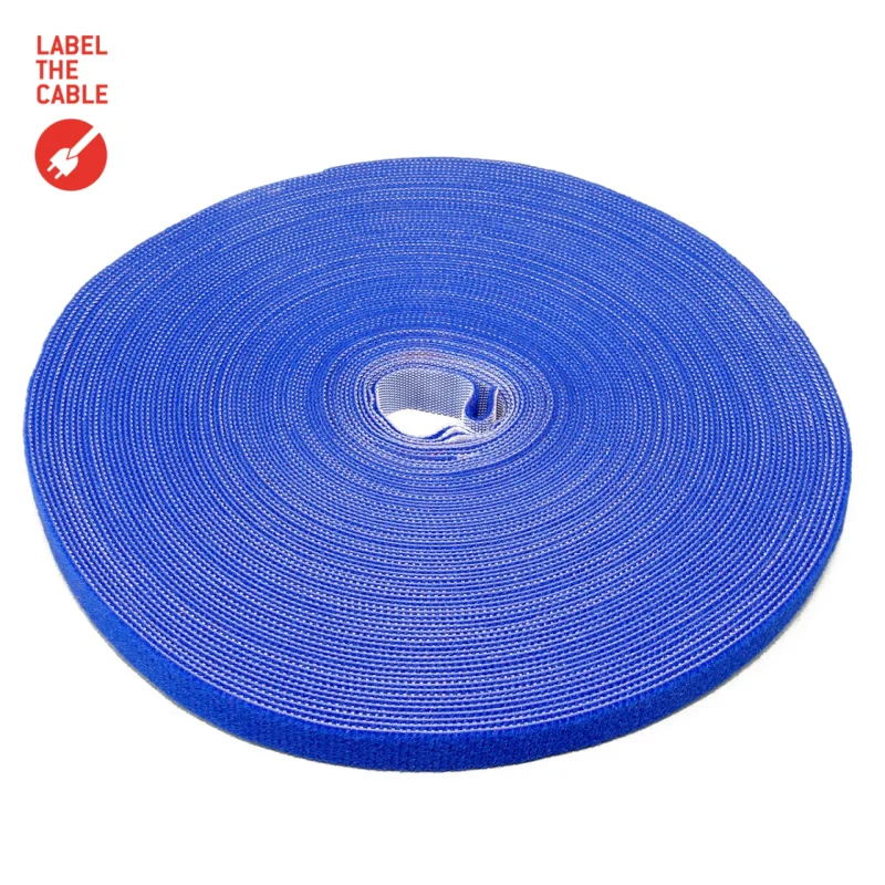 LTC ROLL STRAP, Doppelseitige Klettbandrolle 25m blau