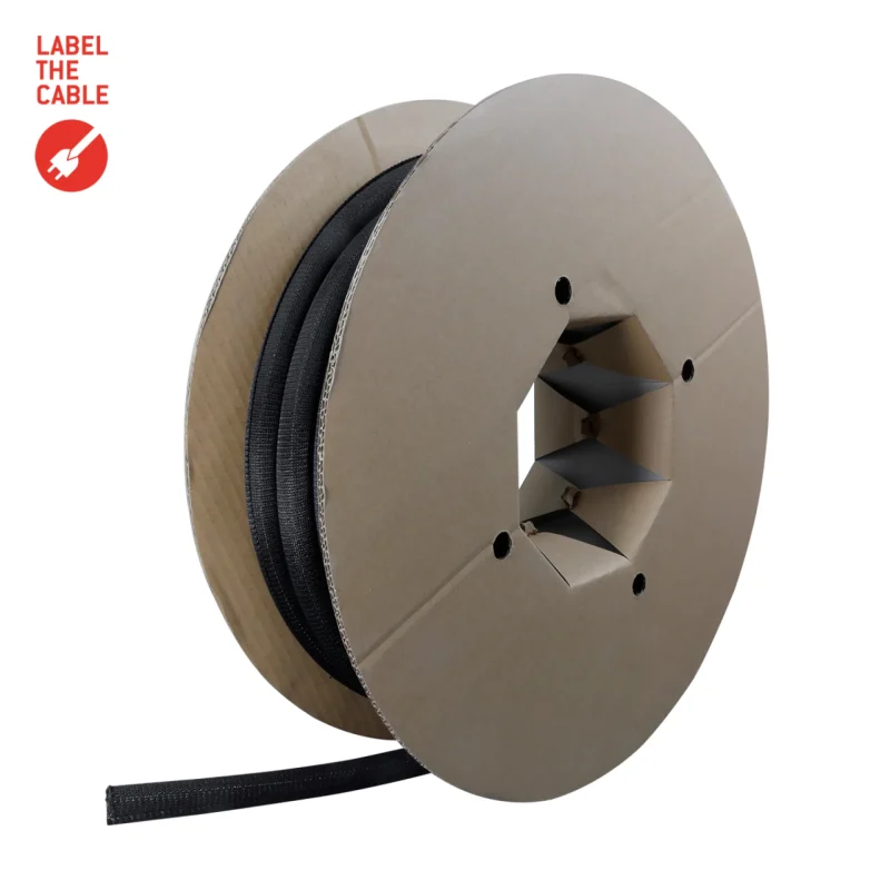 LTC CABLE TUBE Gewebekabelschlauch Durchmesser 2.5 – 4 cm 25m schwarz
