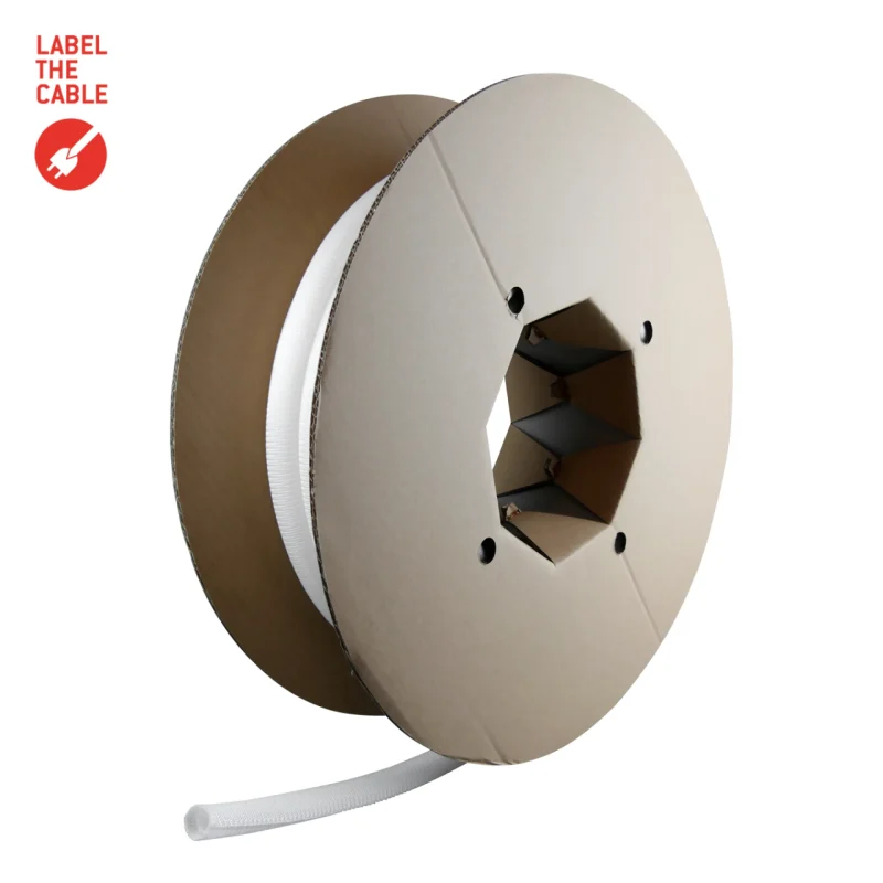 LTC CABLE TUBE Gewebekabelschlauch Durchmesser 2.5 – 4 cm 25m weiß