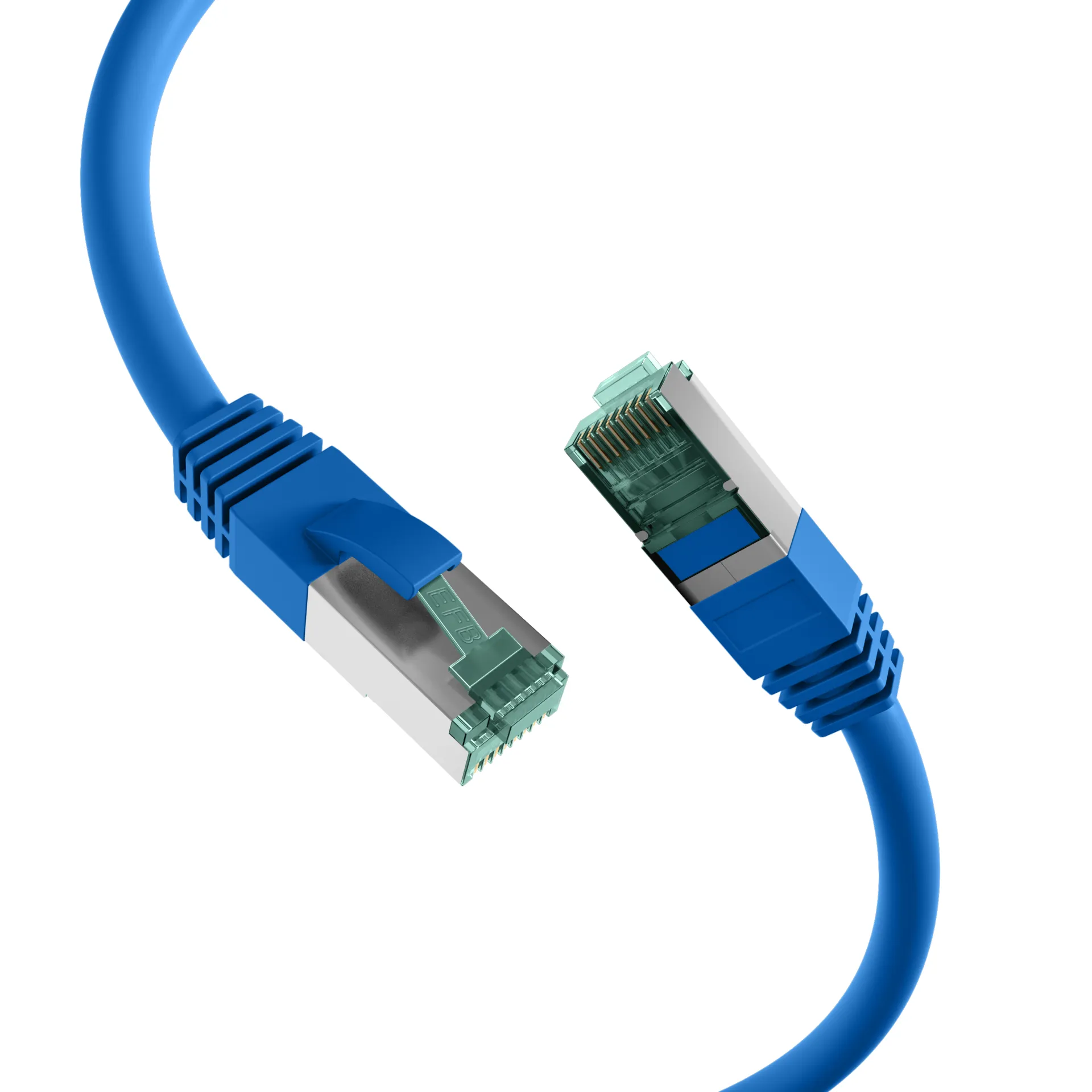 RJ45 Patchkabel Cat.6A S/FTP LSZH schwarz 0,15m – Bild 7