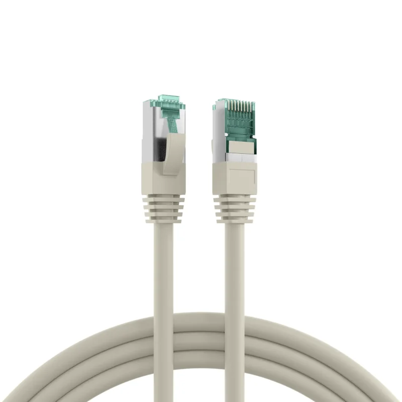 RJ45 Patchkabel Cat.6A S/FTP LSZH grau 1,5m