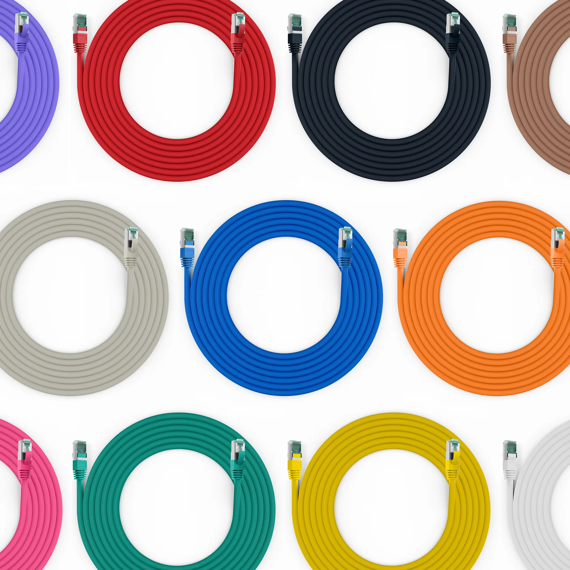 RJ45 Patchkabel Cat.6A S/FTP LSZH magenta 1,5m – Bild 5