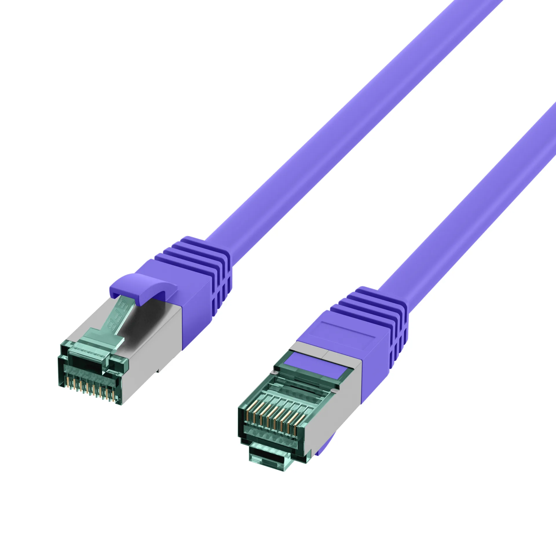 RJ45 Patchkabel Cat.6A S/FTP LSZH violett 1,5m – Bild 3