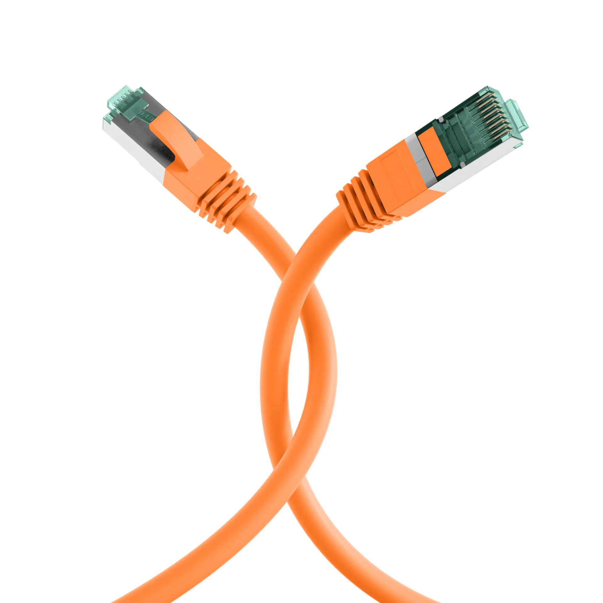 RJ45 Patchkabel Cat.6A S/FTP LSZH orange 10m – Bild 4