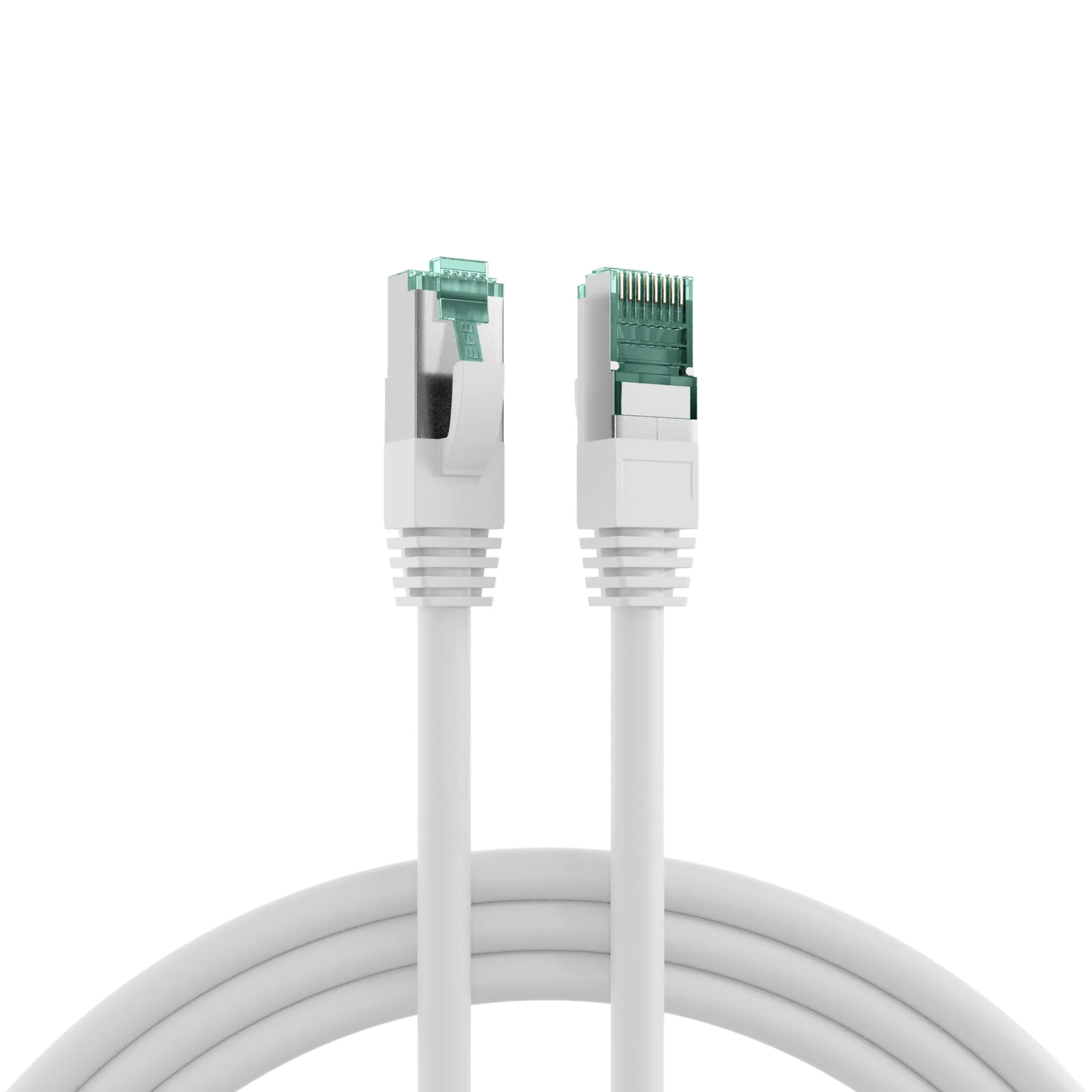 RJ45 Patchkabel Cat.6A S/FTP LSZH weiß 15m