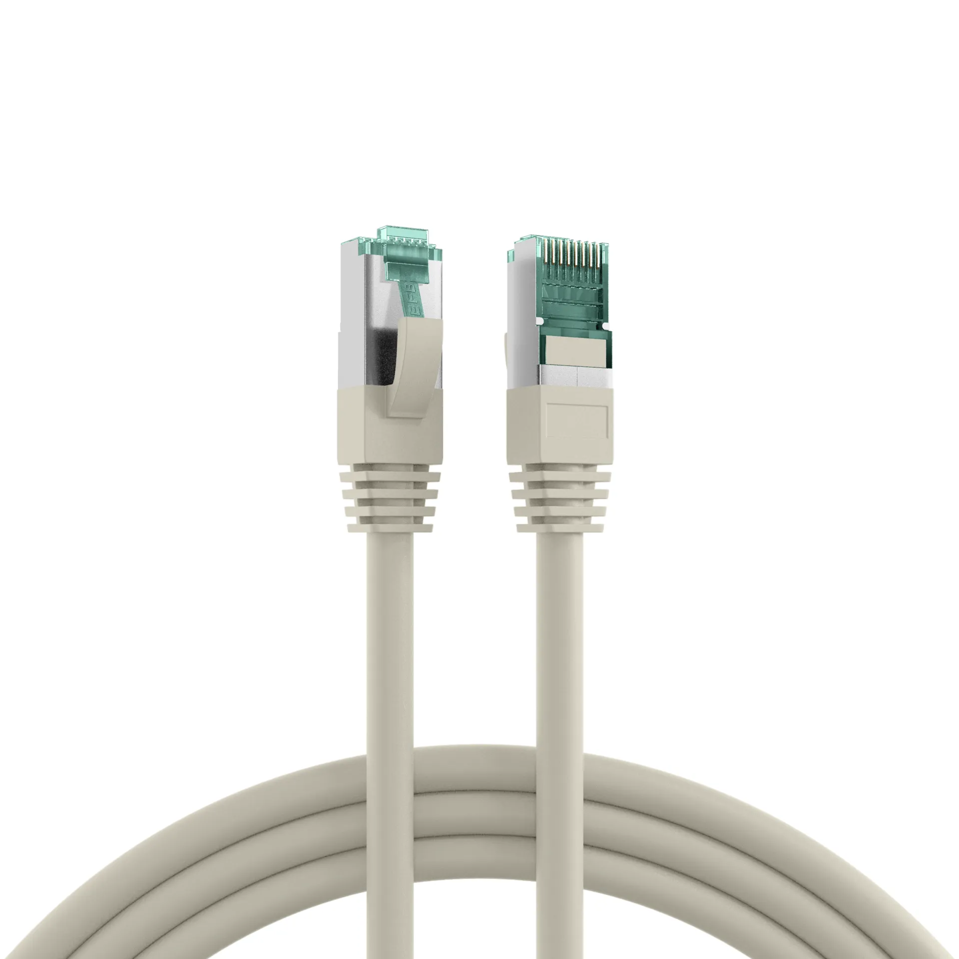 RJ45 Patchkabel Cat.6A S/FTP LSZH grau 2m
