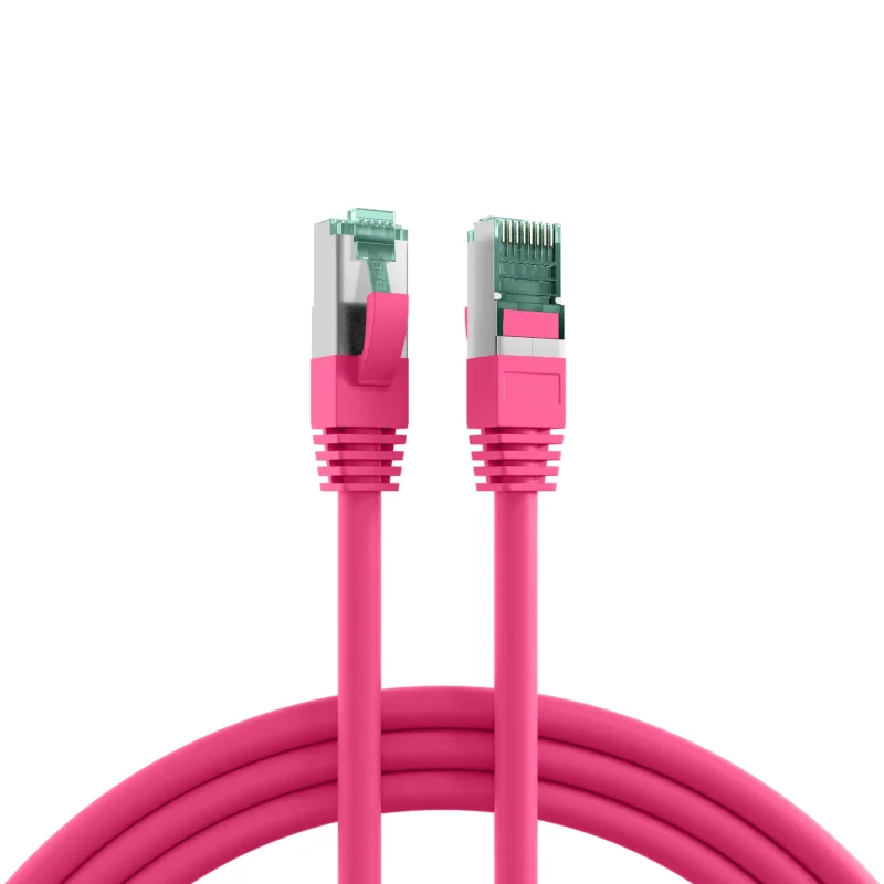 RJ45 Patchkabel Cat.6A S/FTP LSZH magenta 2m