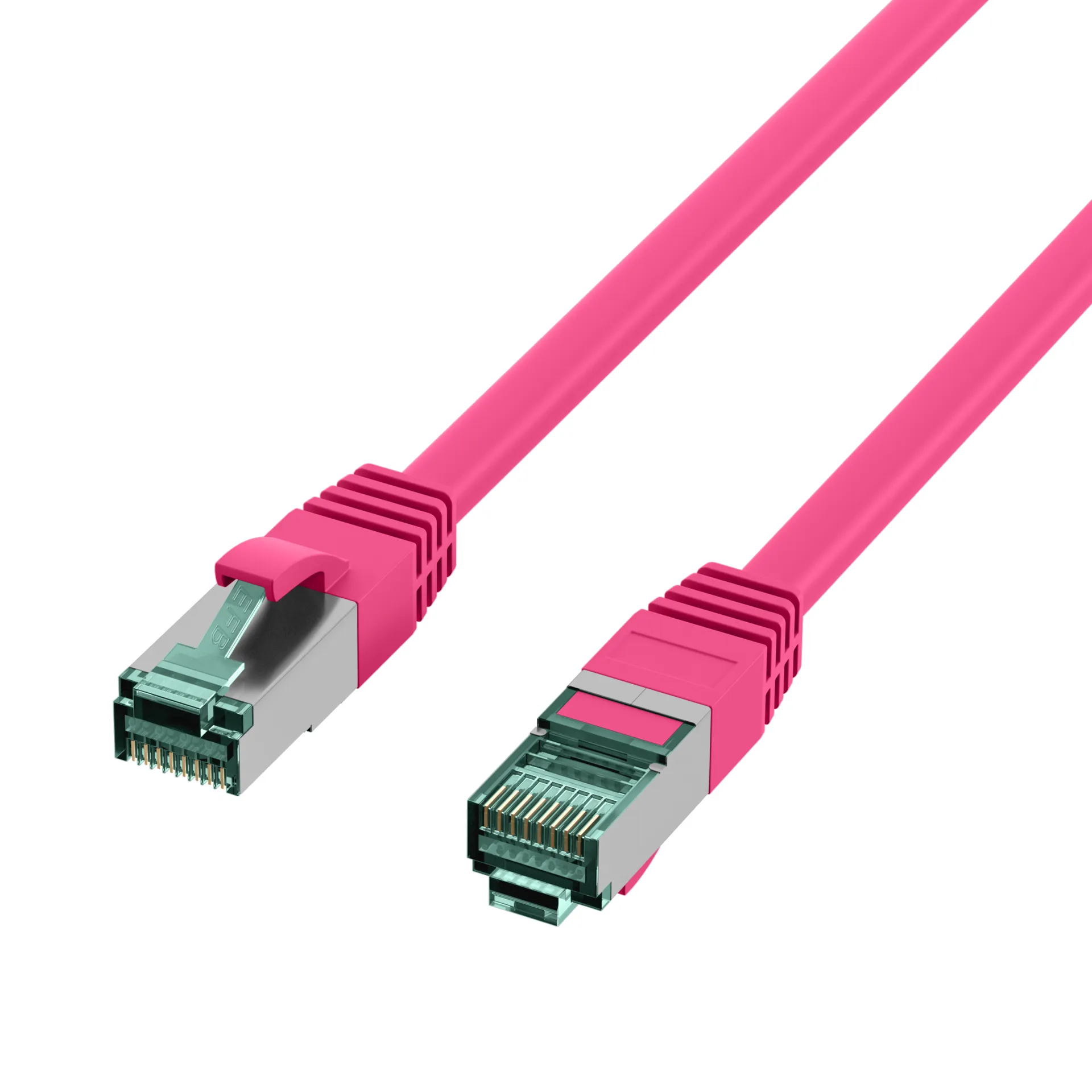RJ45 Patchkabel Cat.6A S/FTP LSZH magenta 2m – Bild 3