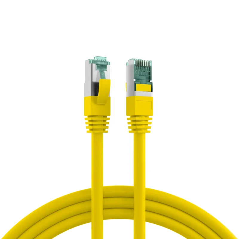 RJ45 Patchkabel Cat.6A S/FTP LSZH gelb 30m