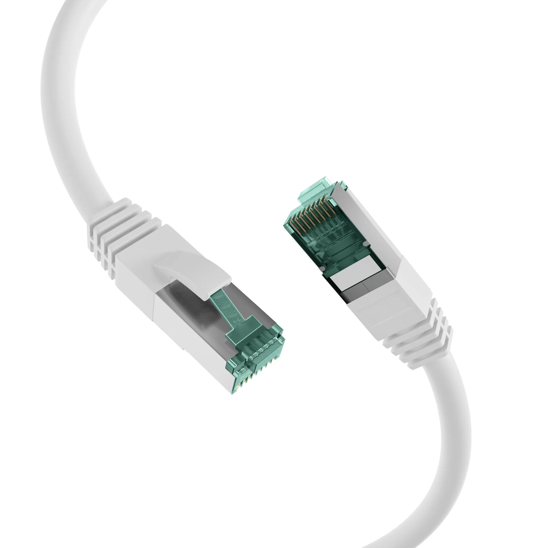 RJ45 Patchkabel Cat.6A S/FTP LSZH weiß 3m – Bild 2