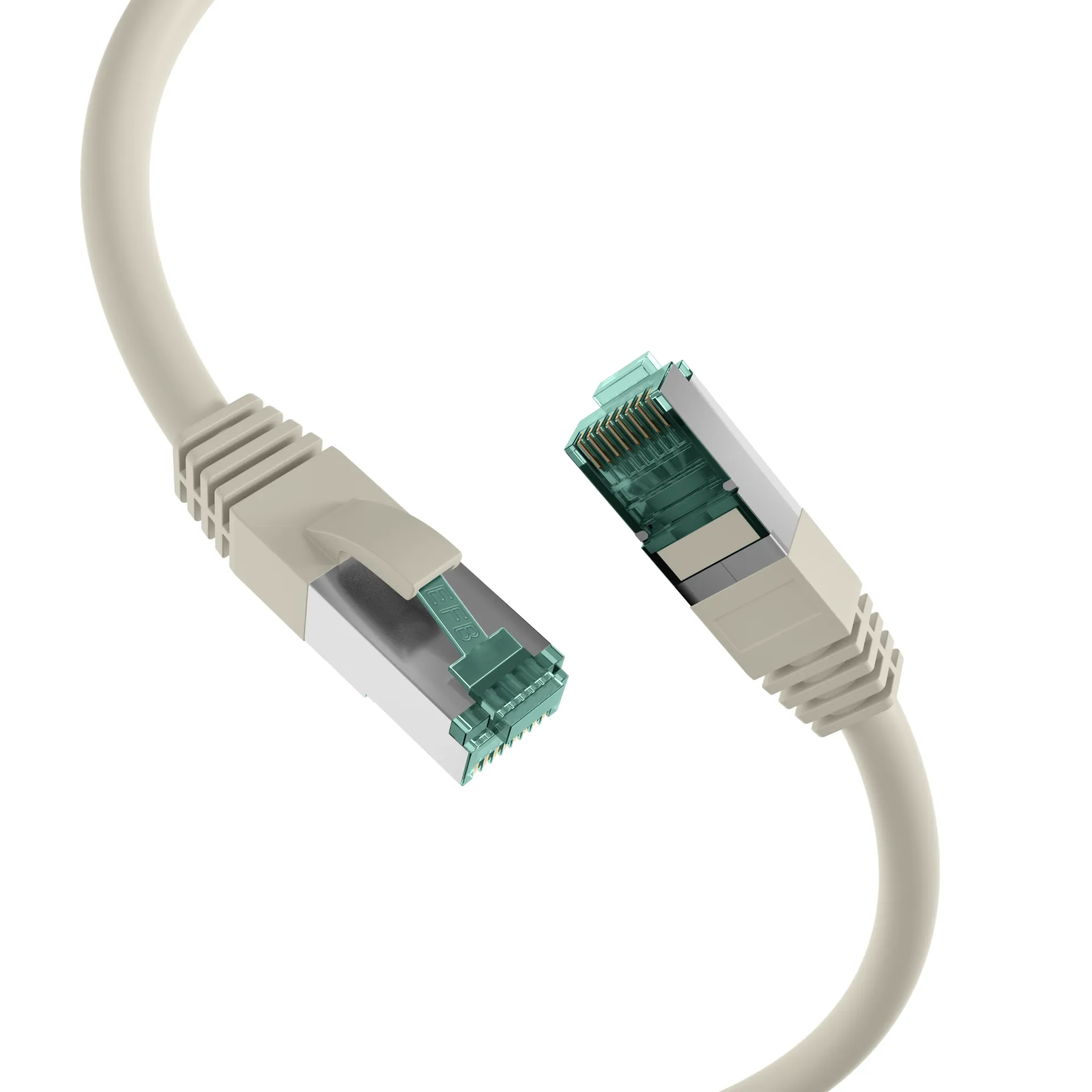 RJ45 Patchkabel Cat.6A S/FTP LSZH grau 50m – Bild 2