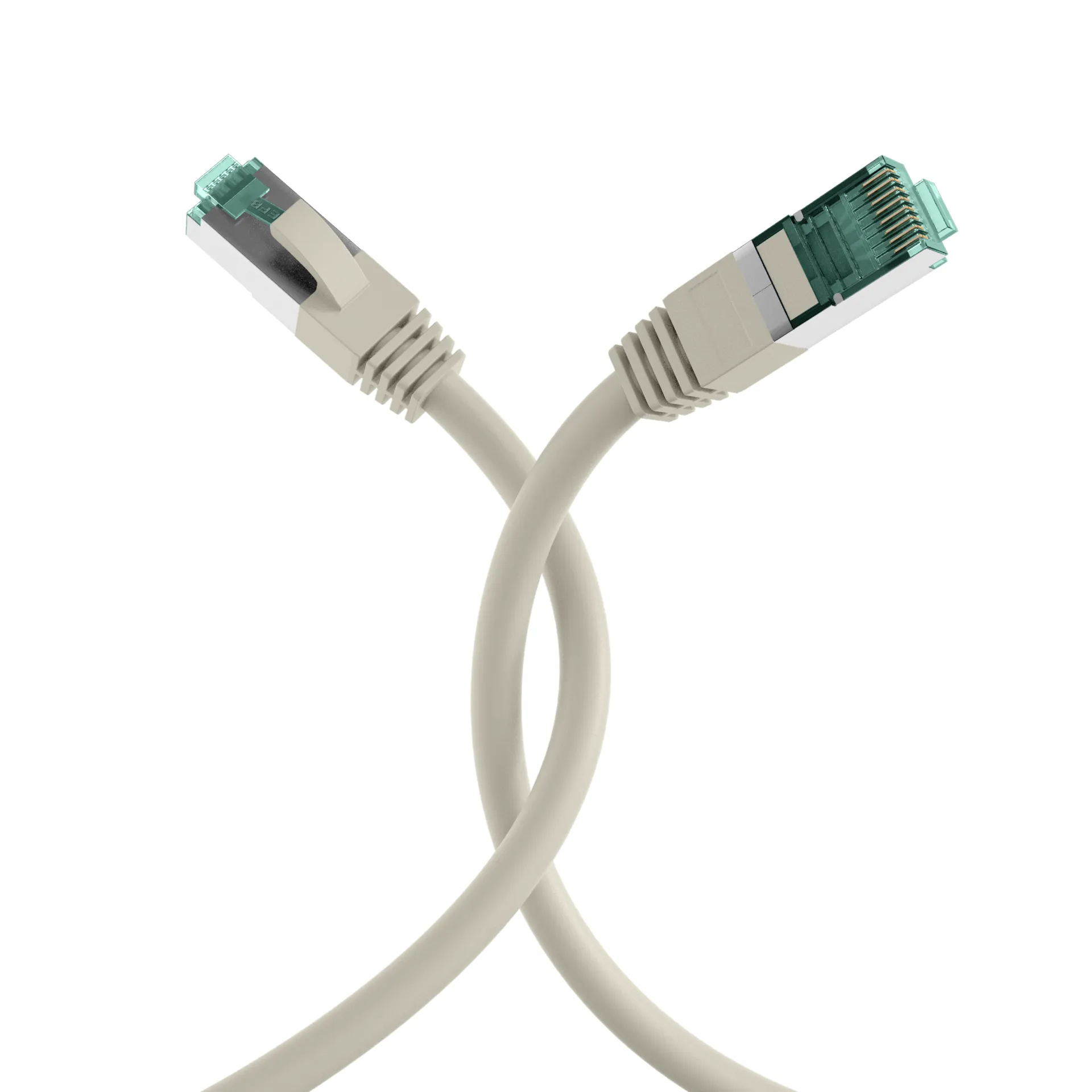 RJ45 Patchkabel Cat.6A S/FTP LSZH grau 50m – Bild 4