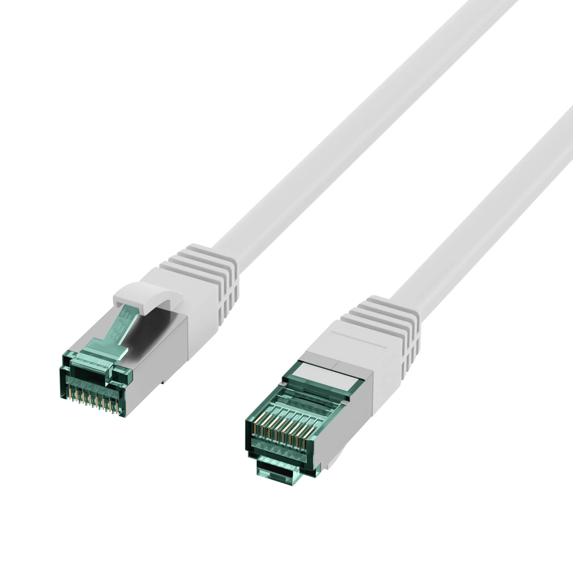 RJ45 Patchkabel Cat.6A S/FTP LSZH weiß 5m – Bild 3