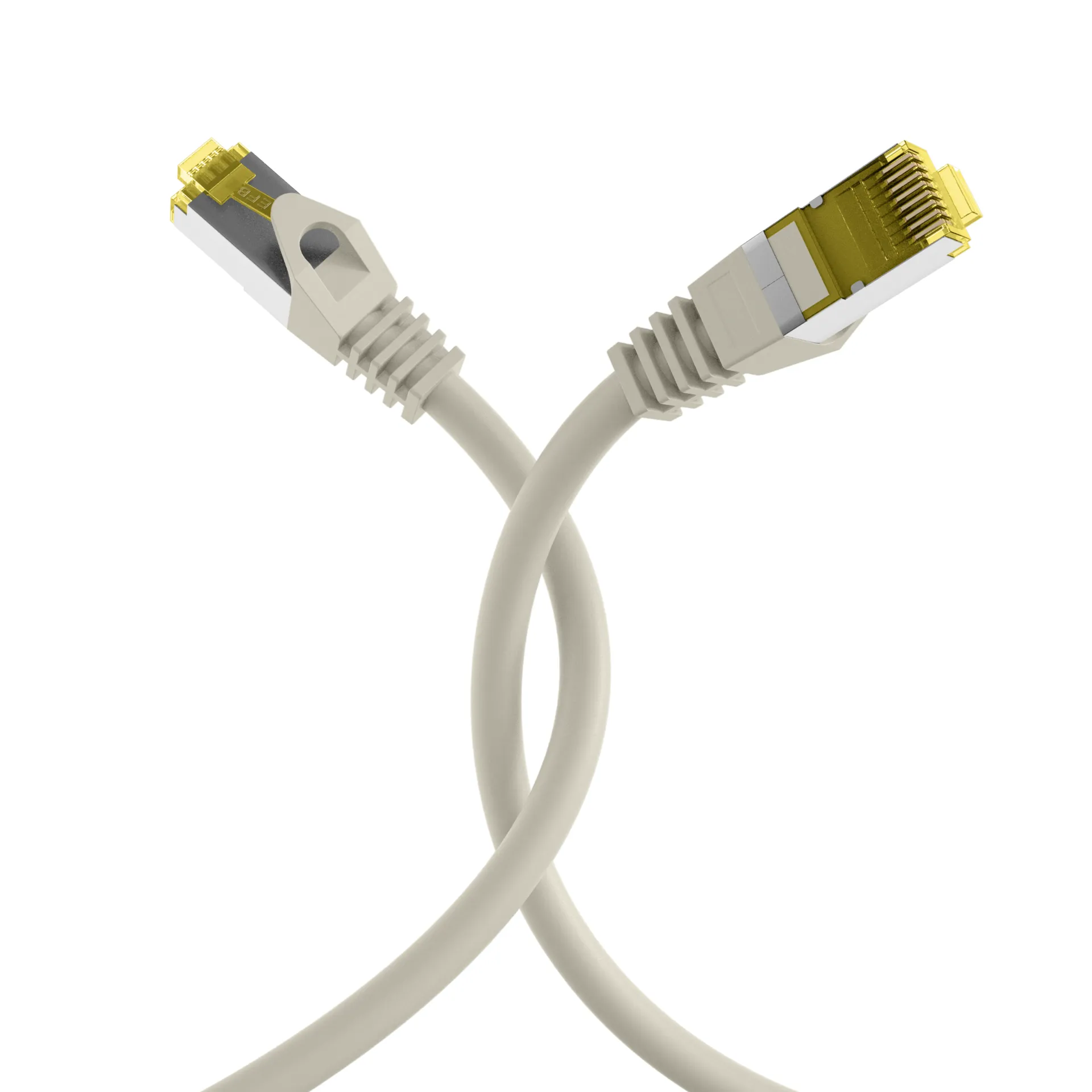 RJ45 Patchkabel Cat.6A S/FTP LSZH Cat.7 Rohkabel grau 0,25m – Bild 4