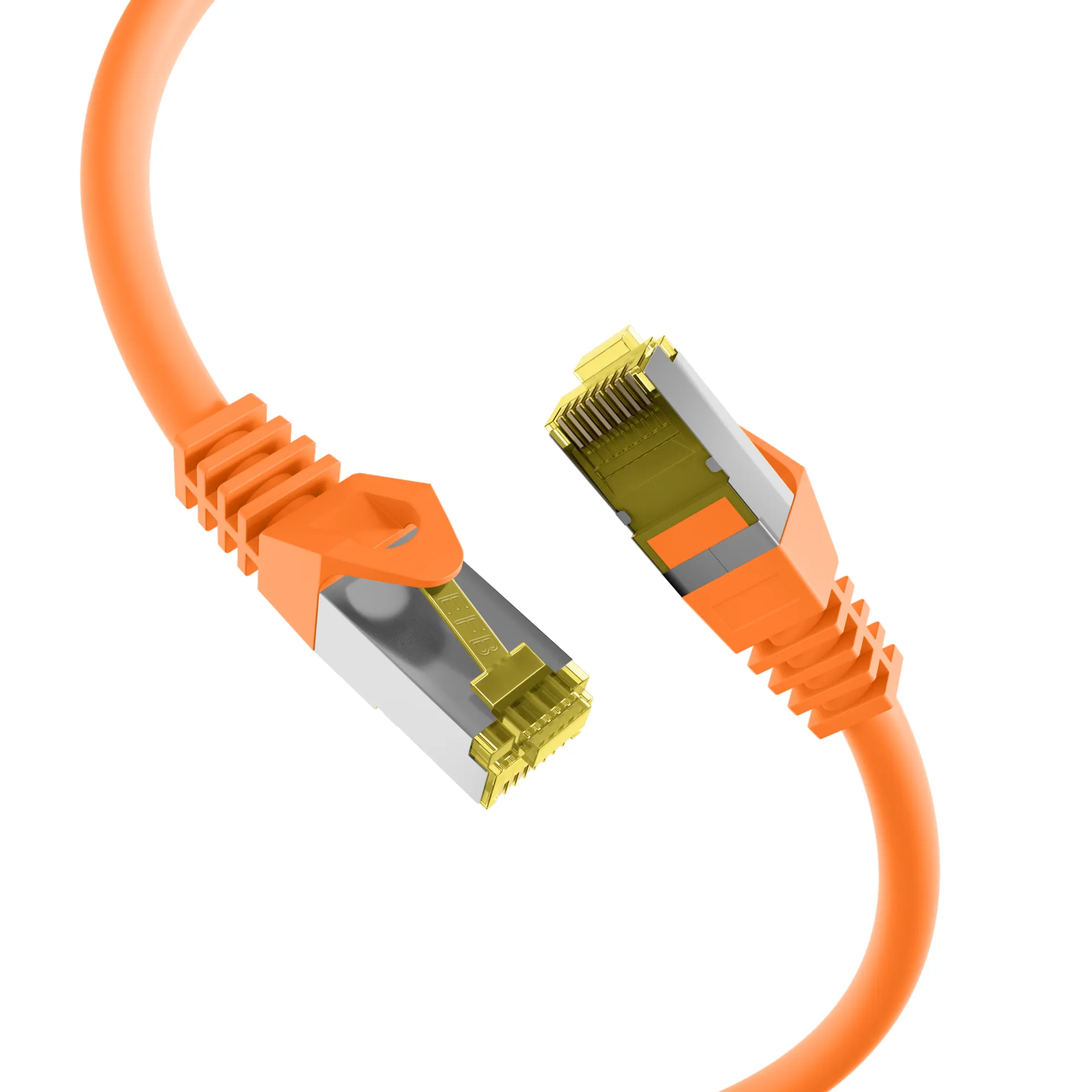 RJ45 Patchkabel Cat.6A S/FTP LSZH Cat.7 Rohkabel orange 10m – Bild 2