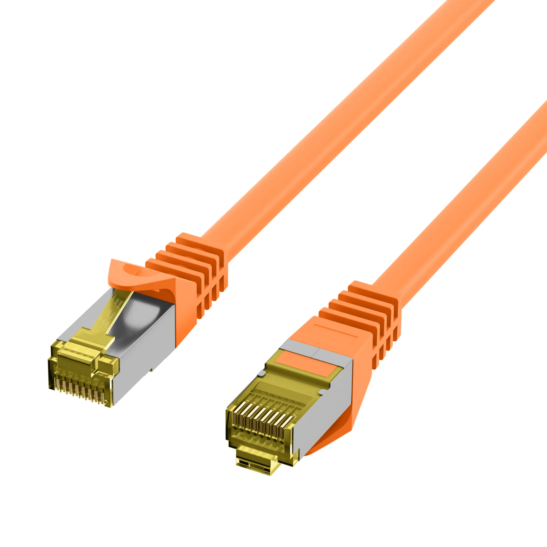 RJ45 Patchkabel Cat.6A S/FTP LSZH Cat.7 Rohkabel orange 10m – Bild 3