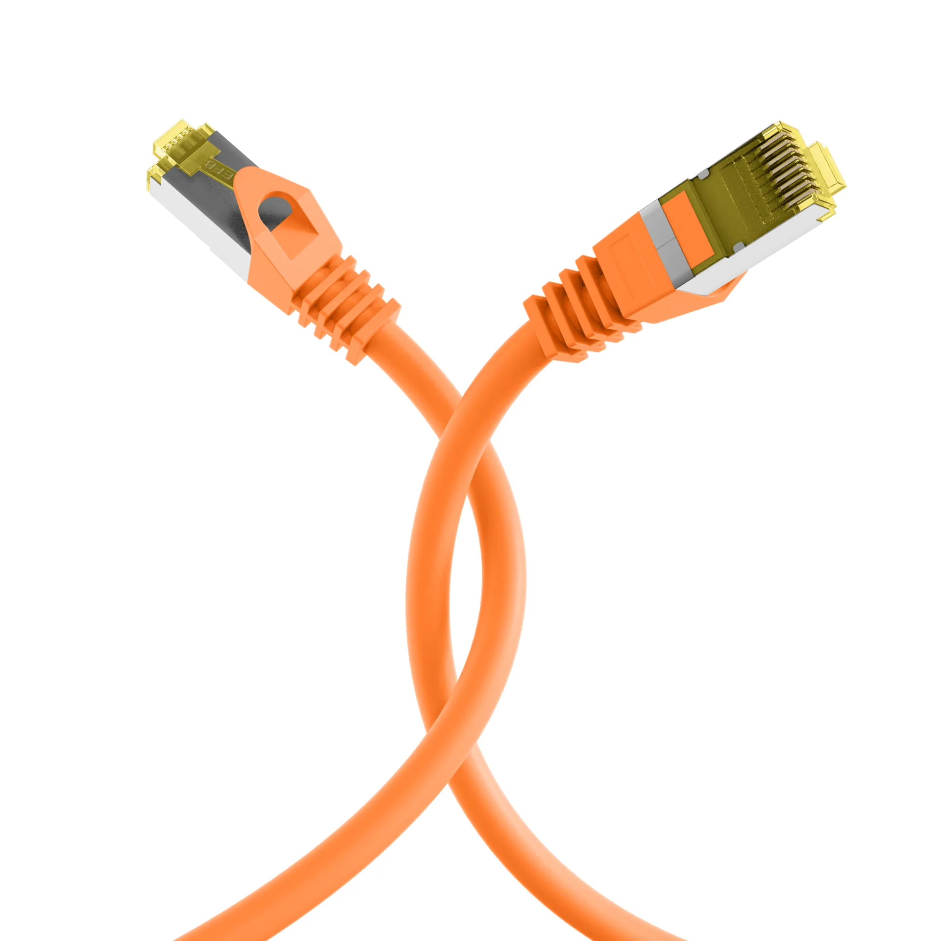 RJ45 Patchkabel Cat.6A S/FTP LSZH Cat.7 Rohkabel orange 10m – Bild 4