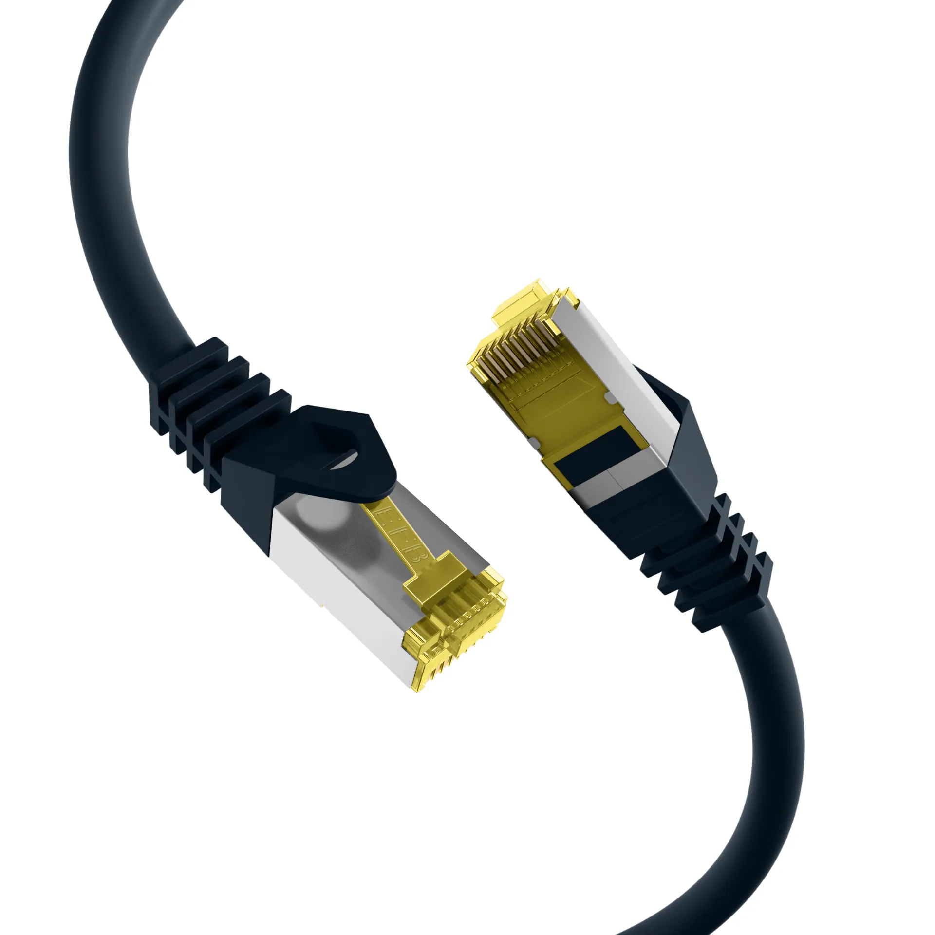 RJ45 Patchkabel Cat.6A S/FTP LSZH Cat.7 Rohkabel schwarz 15m – Bild 2
