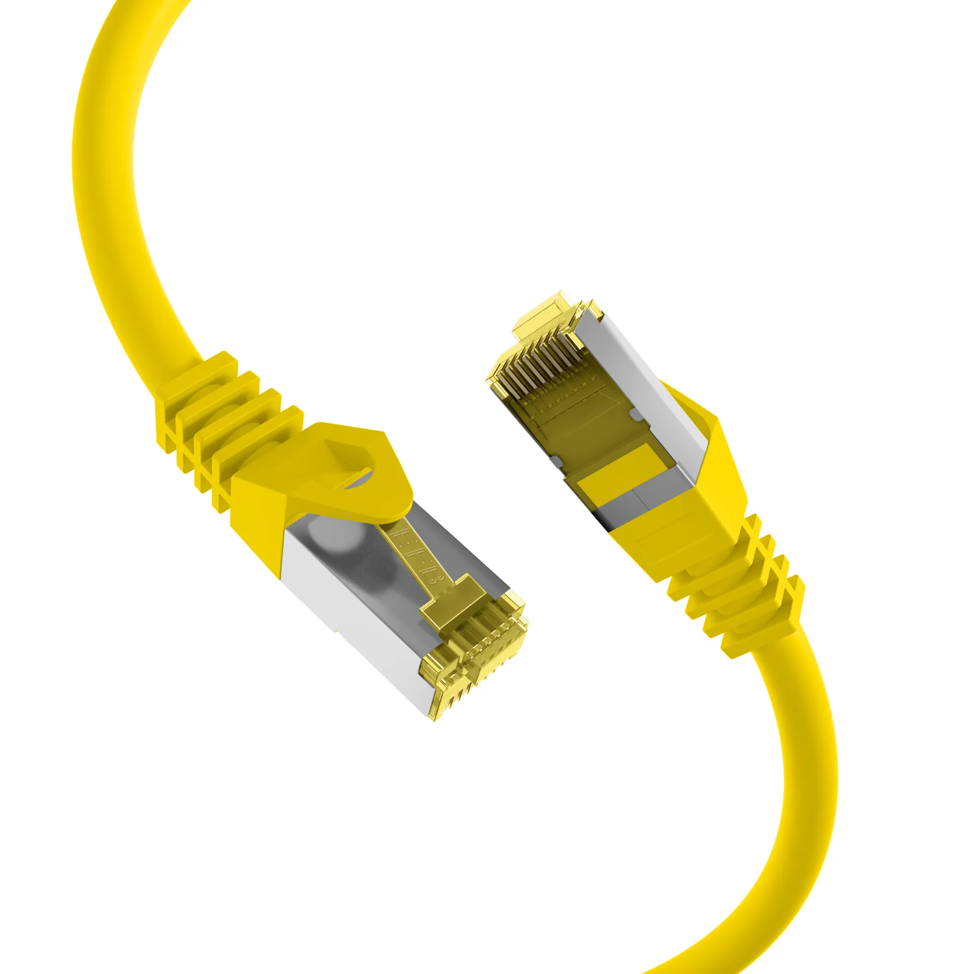 RJ45 Patchkabel Cat.6A S/FTP LSZH Cat.7 Rohkabel gelb 20m – Bild 2