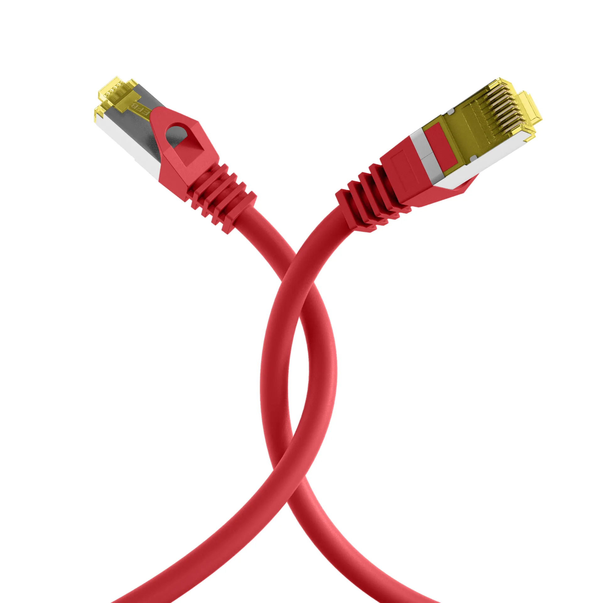 RJ45 Patchkabel Cat.6A S/FTP LSZH Cat.7 Rohkabel rot 25m – Bild 4
