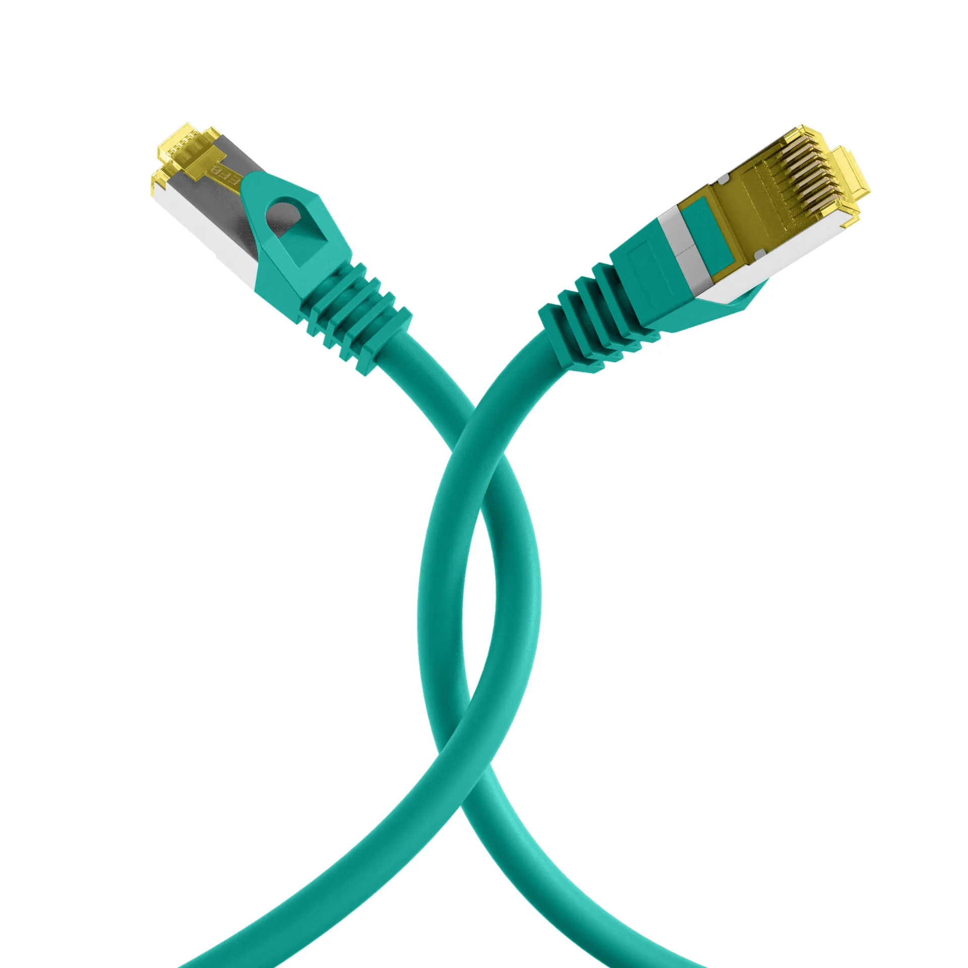 RJ45 Patchkabel Cat.6A S/FTP LSZH Cat.7 Rohkabel grün 5m – Bild 4