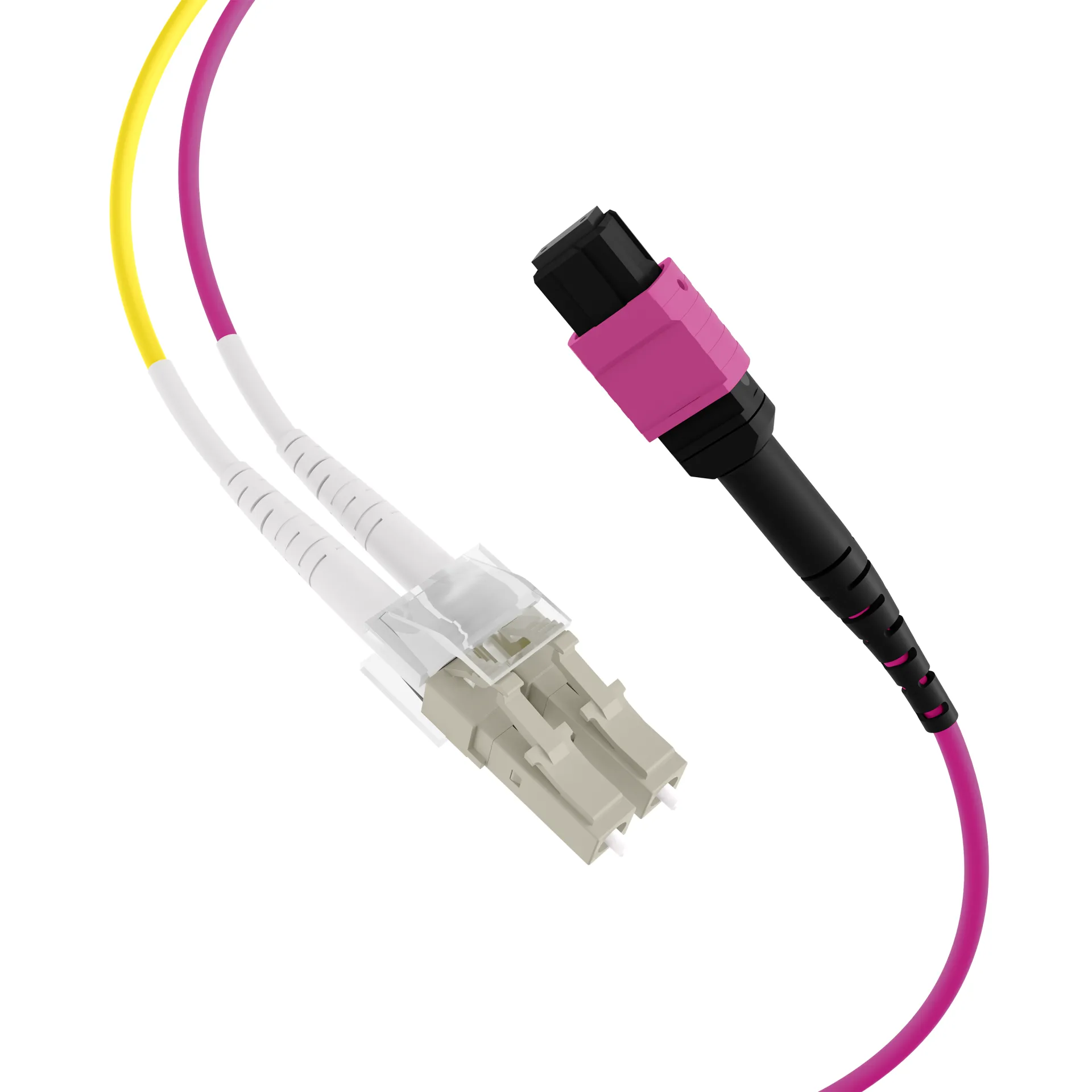 MTP®(F)-LC Trunkkabel OM4 8 Fasern Typ B LSZH erika-violett 15m – Bild 2