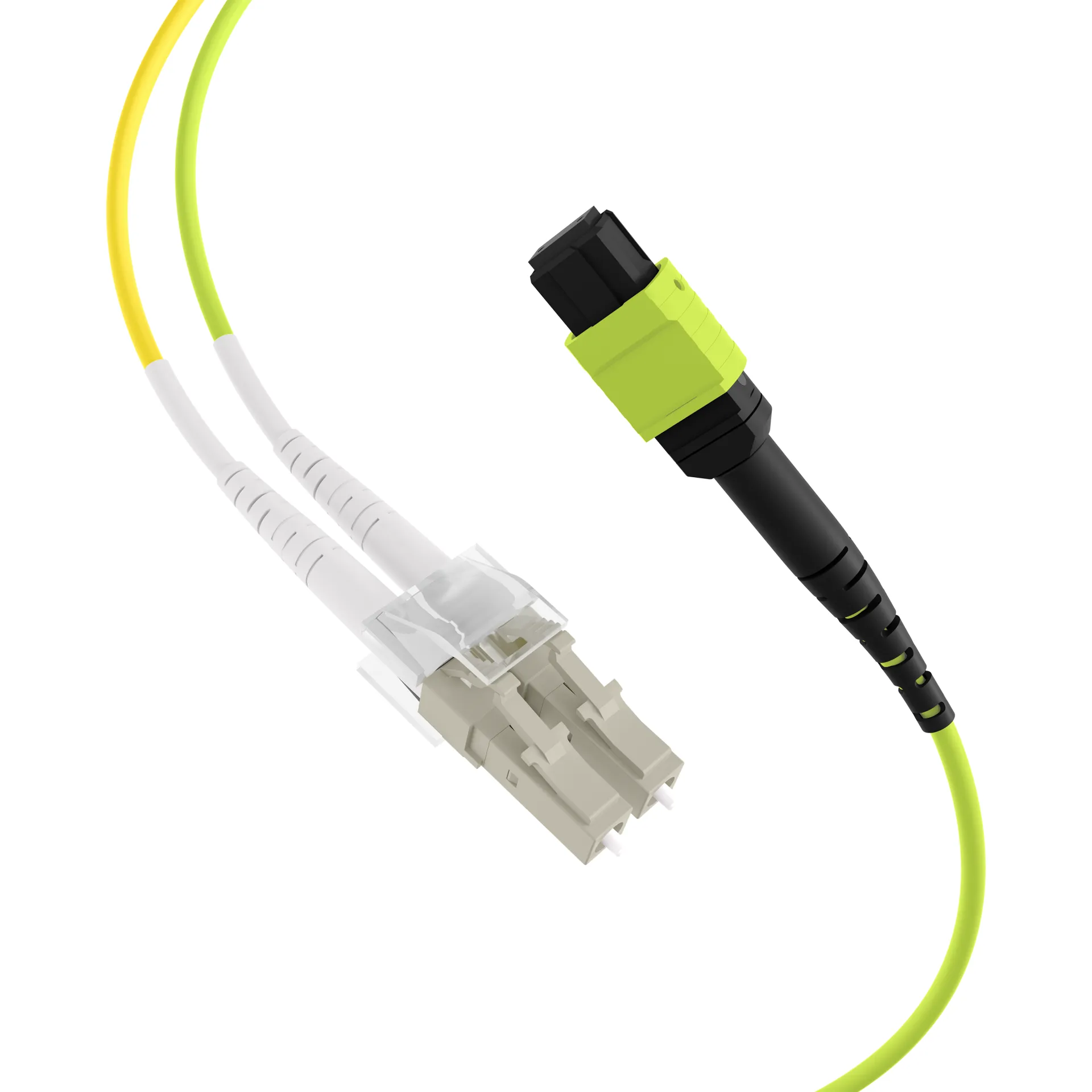 MTP®(F)-LC Trunkkabel OM5 12 Fasern Typ B LSZH limettengrün 3m – Bild 2
