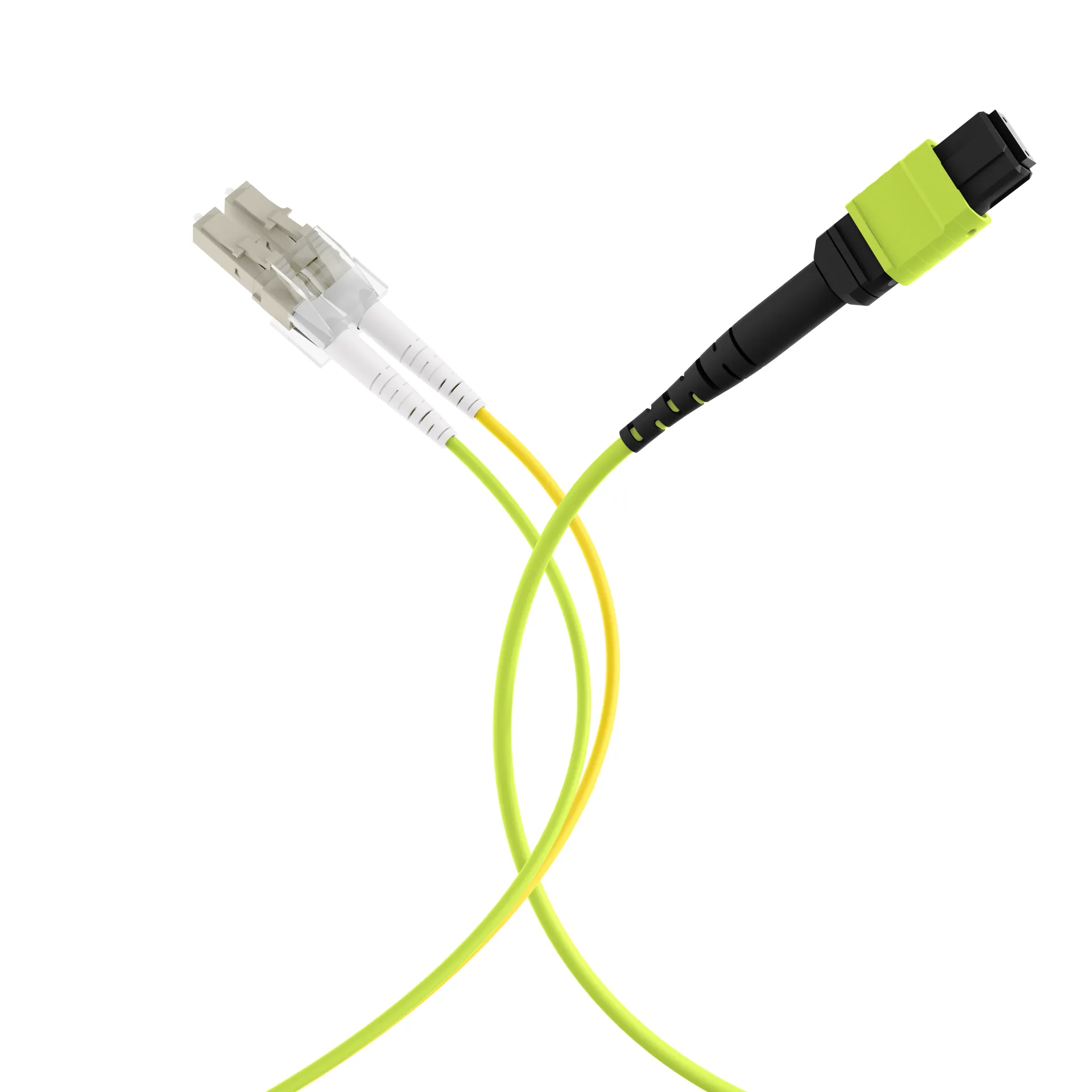 MTP®(F)-LC Trunkkabel OM5 12 Fasern Typ B LSZH limettengrün 5m – Bild 4